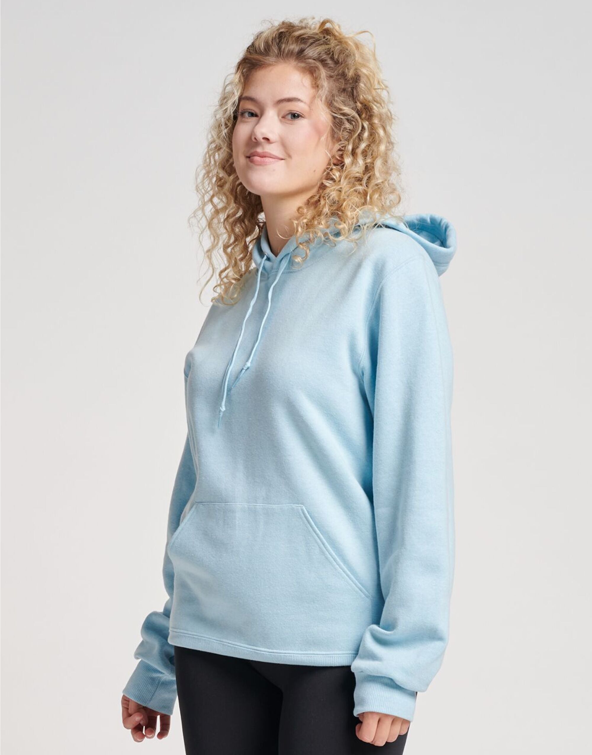 Jerzees Eco Premium Hooded Sweatshirt 0S700M0 - Cloud Heather - Customisable Sweatshirts