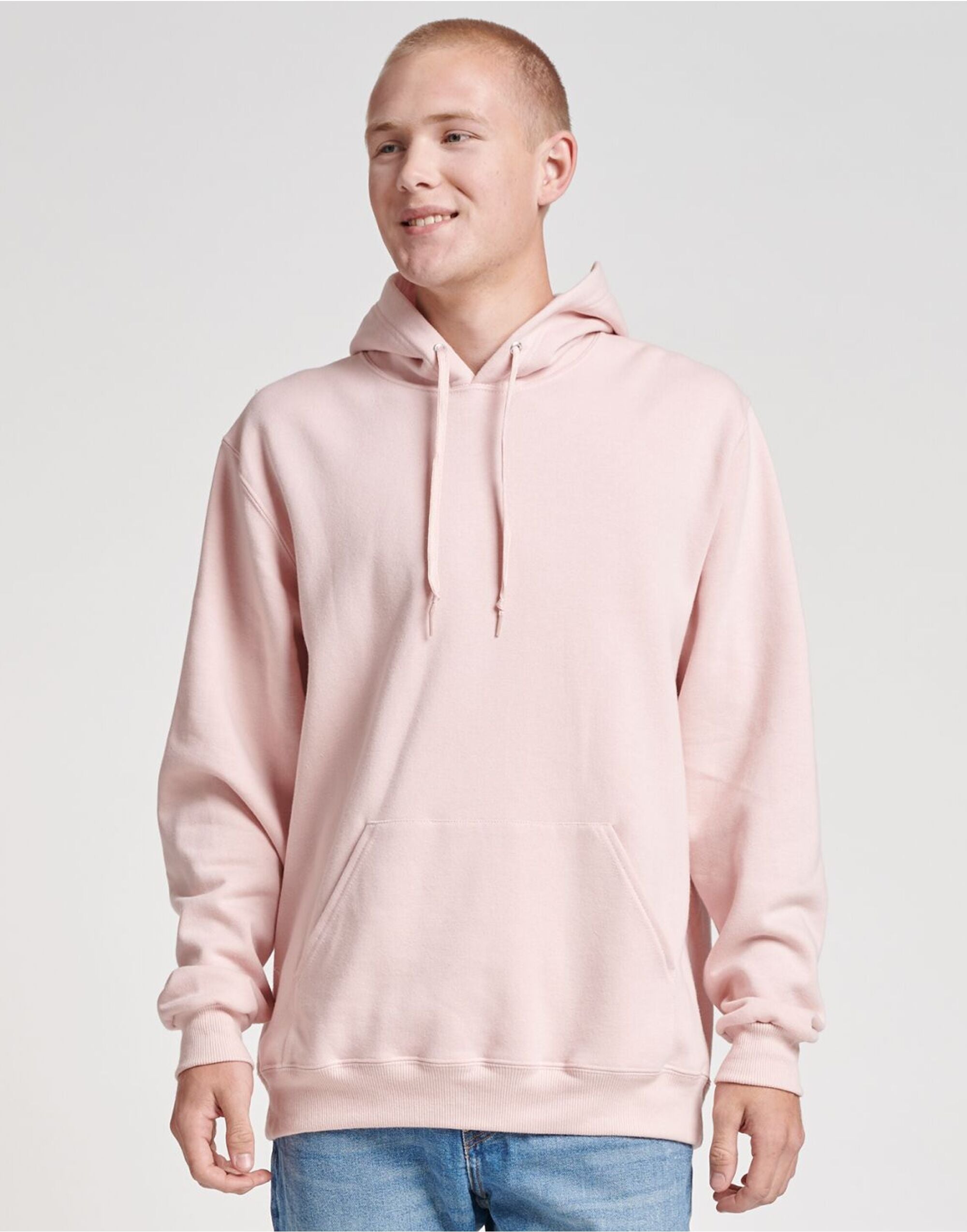 Jerzees Eco Premium Hooded Sweatshirt 0S700M0 - Blush Pink - Customisable Sweatshirts
