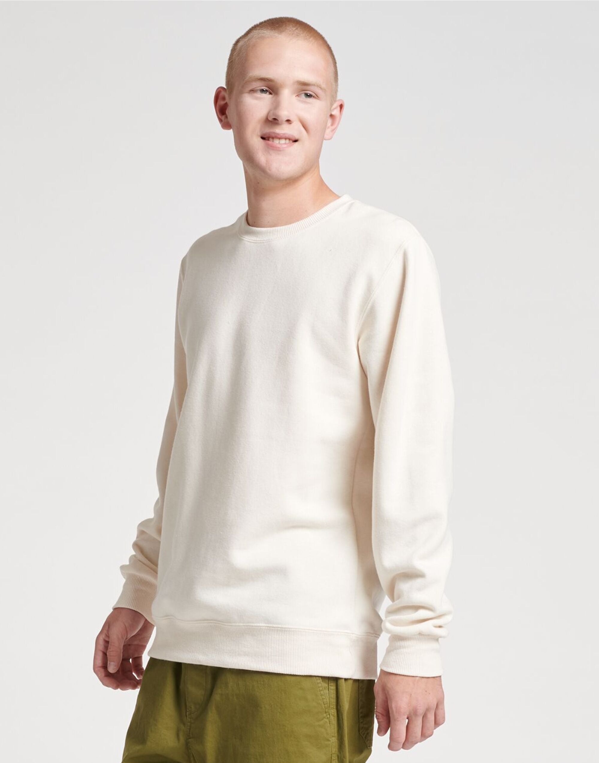 Jerzees Eco Premium Sweatshirt 0S701M0 - Sweet Cream Heather - Customisable Sweatshirts