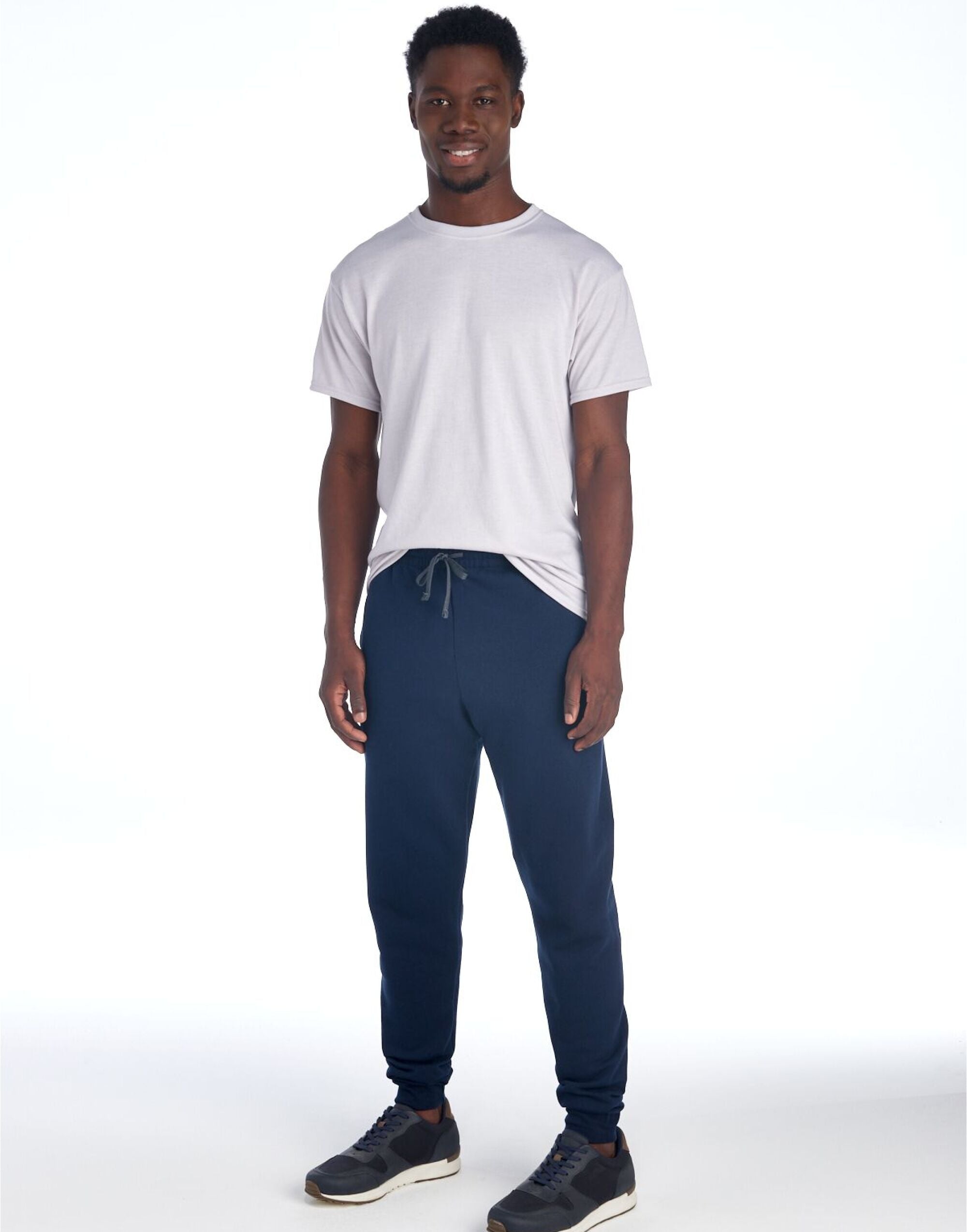 Jerzees NuBlend Pocketed Jog Sweatpants 0s975m0 - Navy Blue - Customisable Joggers