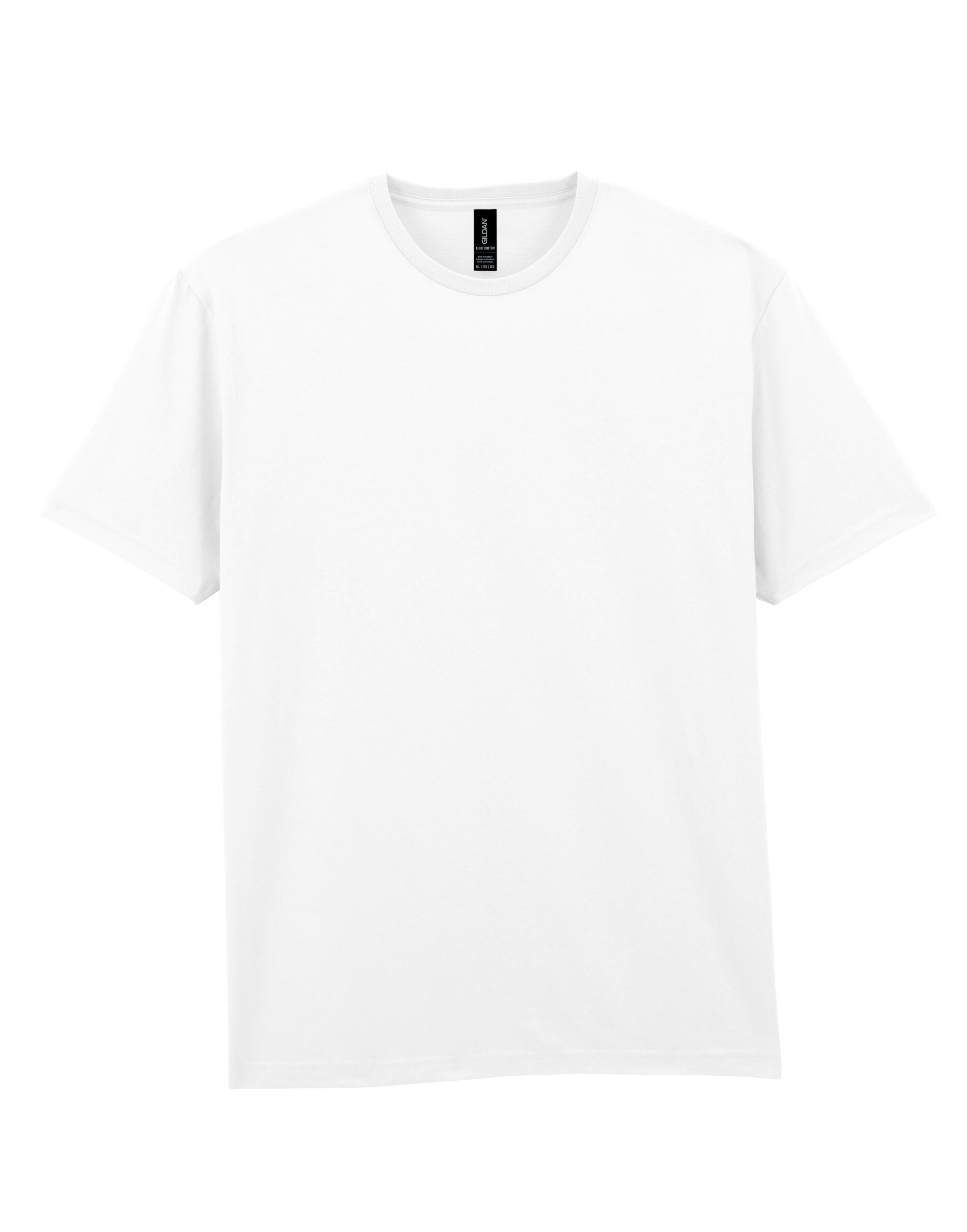 Gildan Light Cotton Adult T Shirt 3000 - White - Customisable T-Shirts