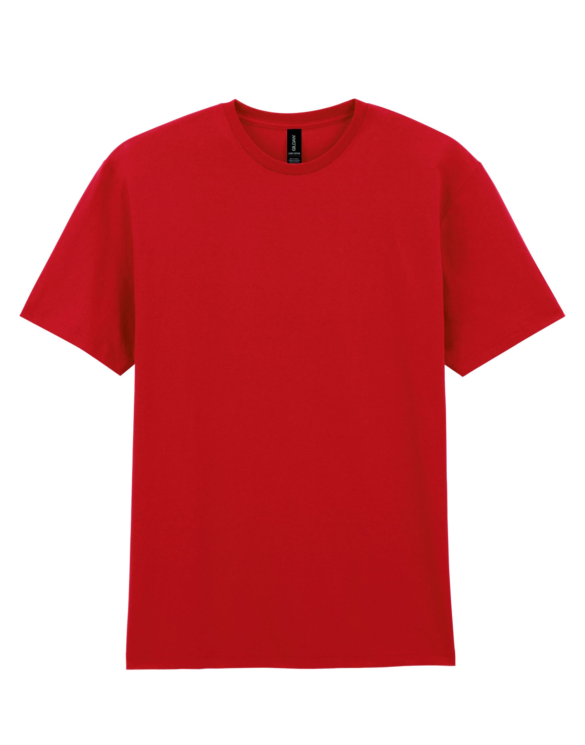 Gildan Light Cotton Adult T Shirt 3000 - Red - Customisable T-Shirts