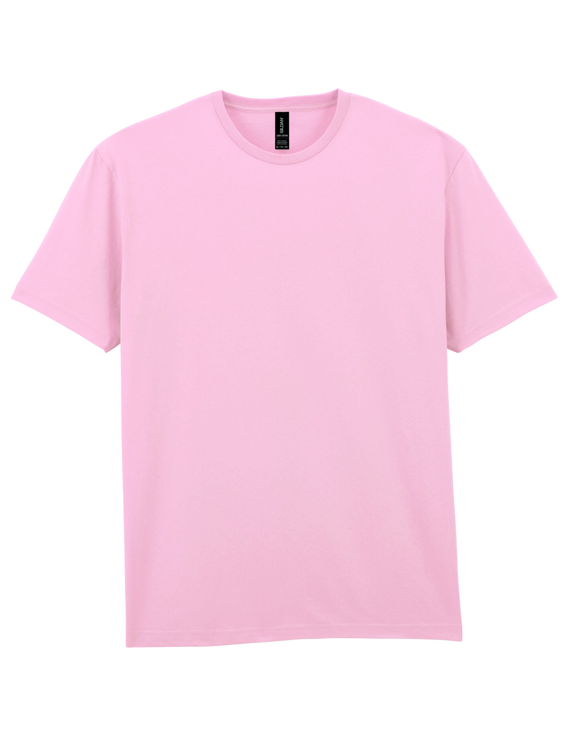 Gildan Light Cotton Adult T Shirt 3000 - Light Pink - Customisable T-Shirts