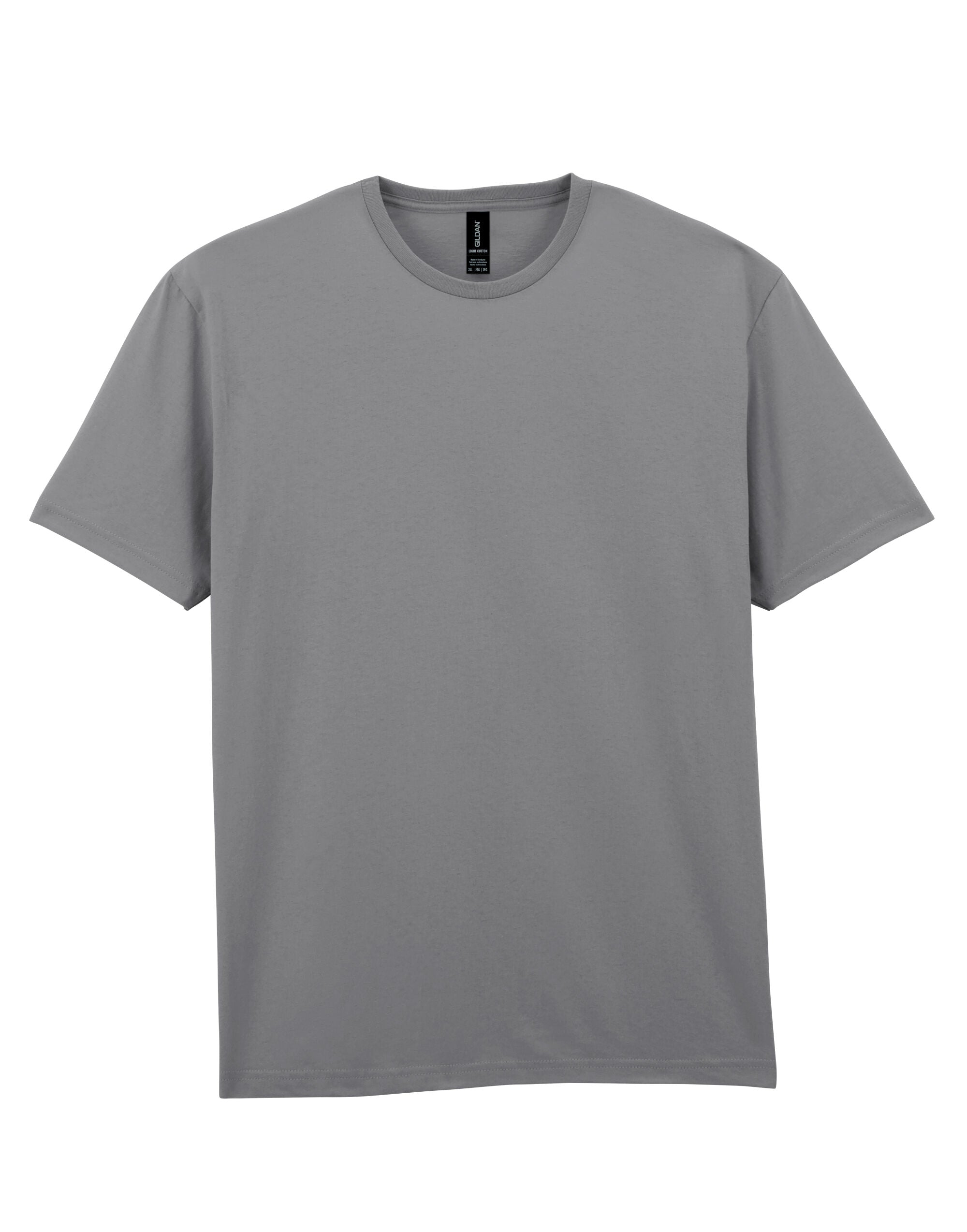 Gildan Light Cotton Adult T Shirt 3000 - Charcoal - Customisable T-Shirts