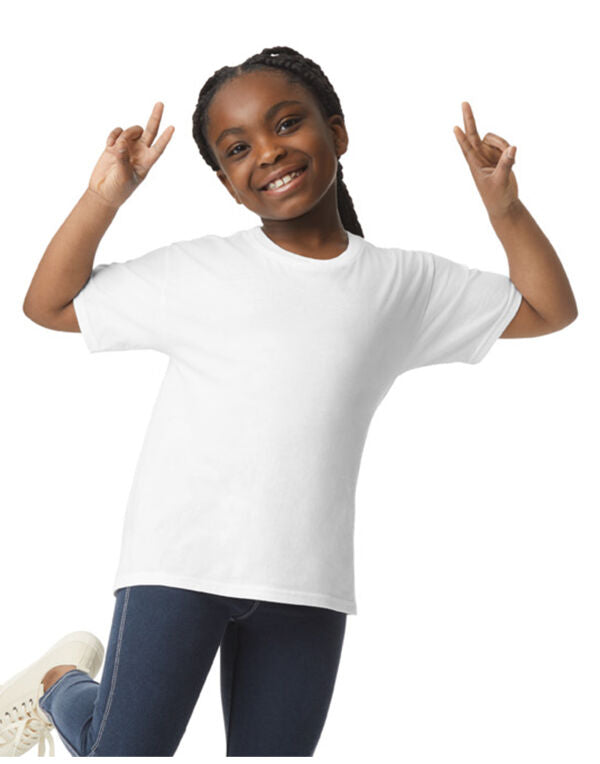 Gildan Light Cotton Youth T Shirt 3000B - Light Pink S - Customisable T-Shirts