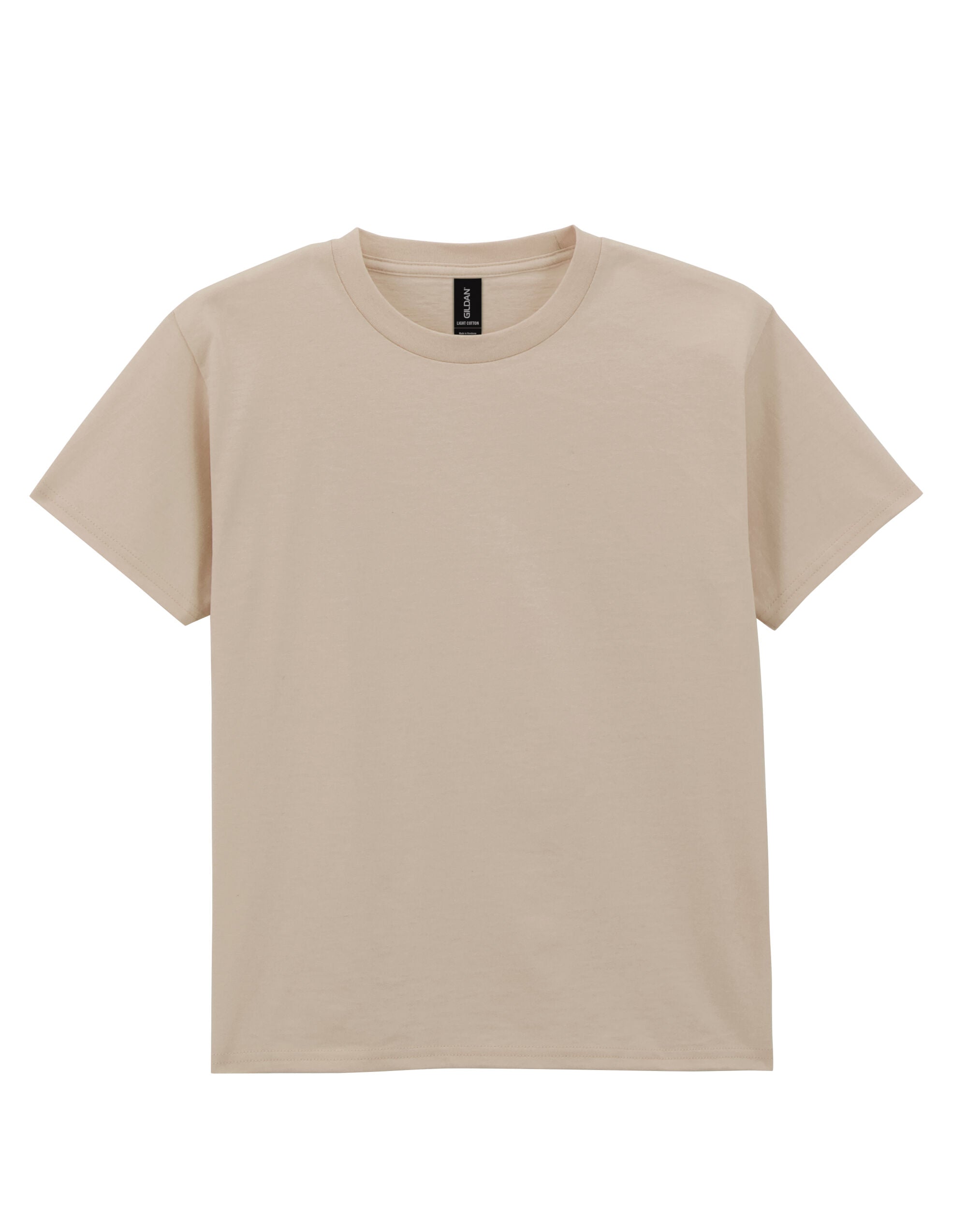 Gildan Light Cotton Youth T Shirt 3000B - Sand - Customisable T-Shirts