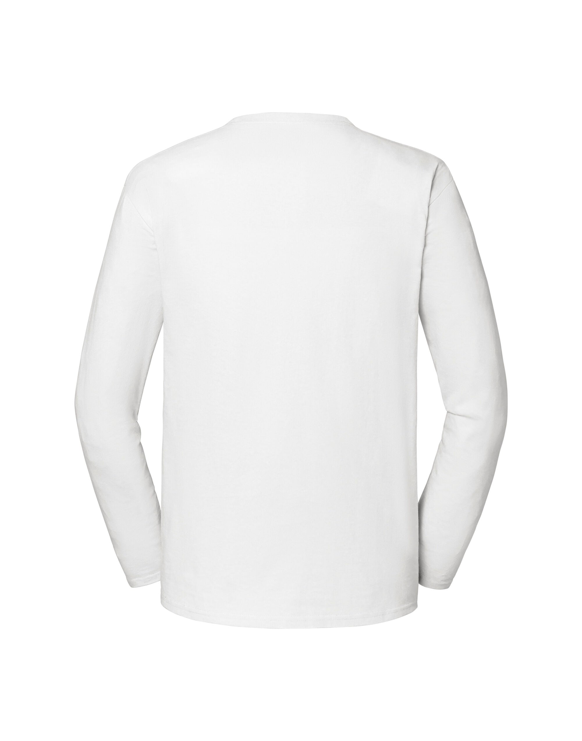 Fruit of the Loom Mens Iconic 195 Premium LS T 61360 - White - Customisable T-Shirts