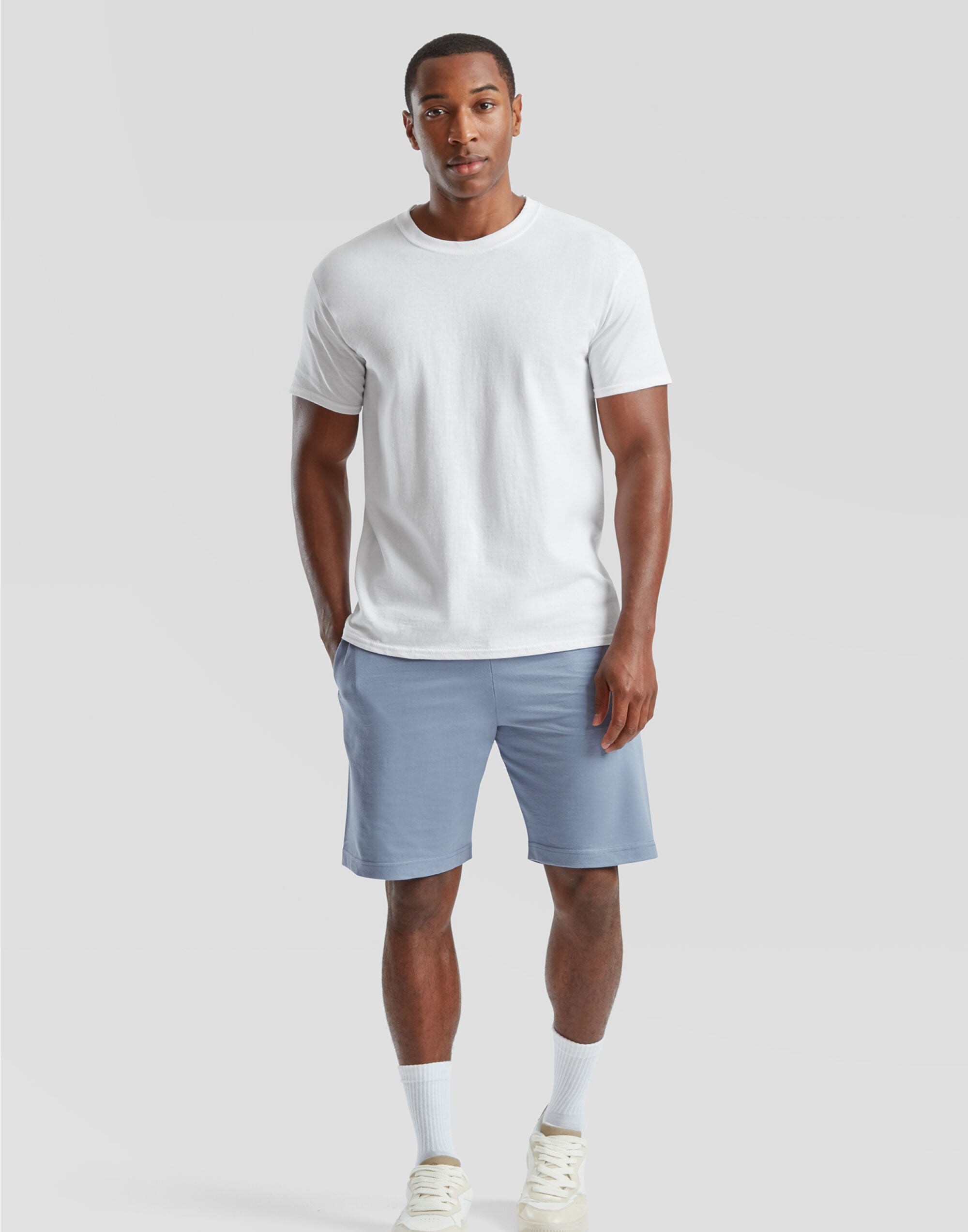 Fruit of the Loom Iconic Jersey Shorts 64052 - Mineral Blue - Customisable Shorts