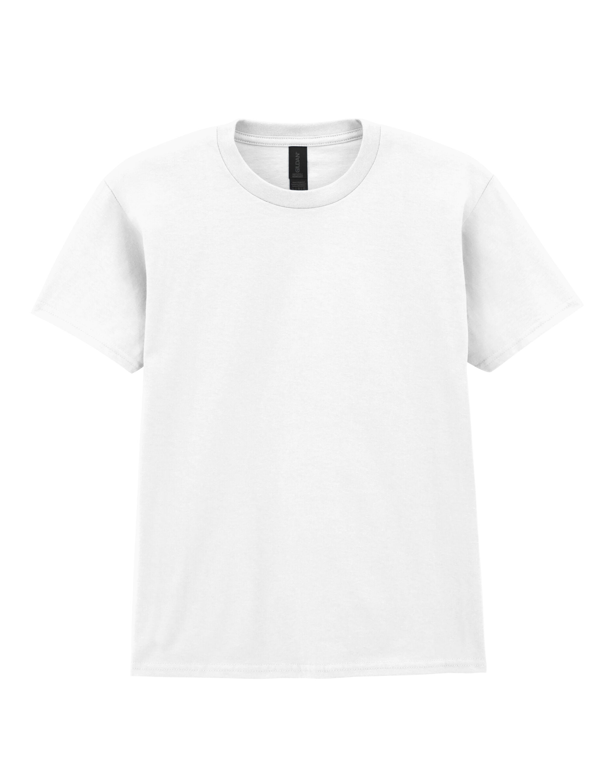 Gildan Softstyle Midweight Youth T Shirt 65000B - White - Customisable T-Shirts