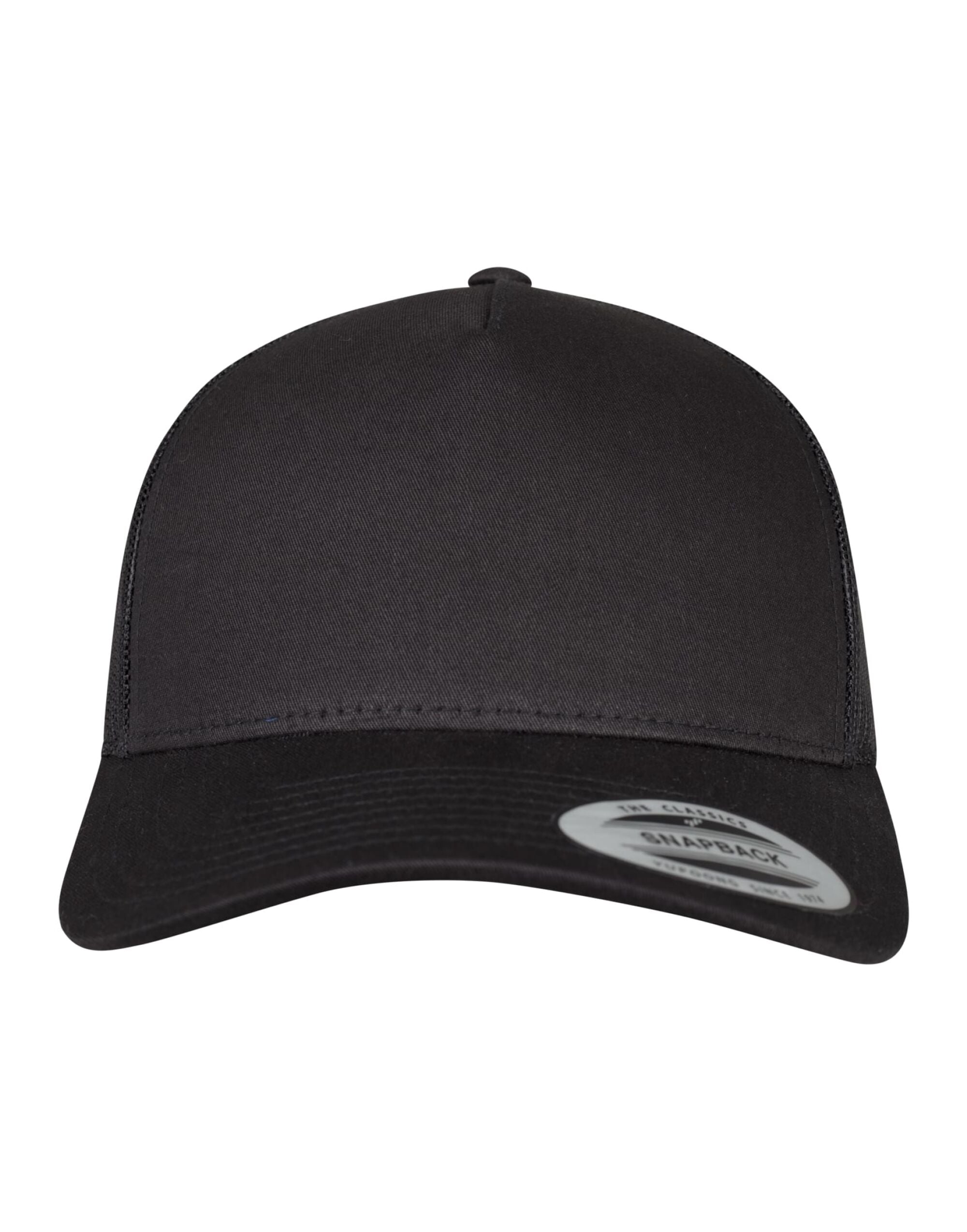 Flexfit By Yupoong Flexfit 5 Panel Retro Trucker Cap 6506 - Black O S - Customisable Caps