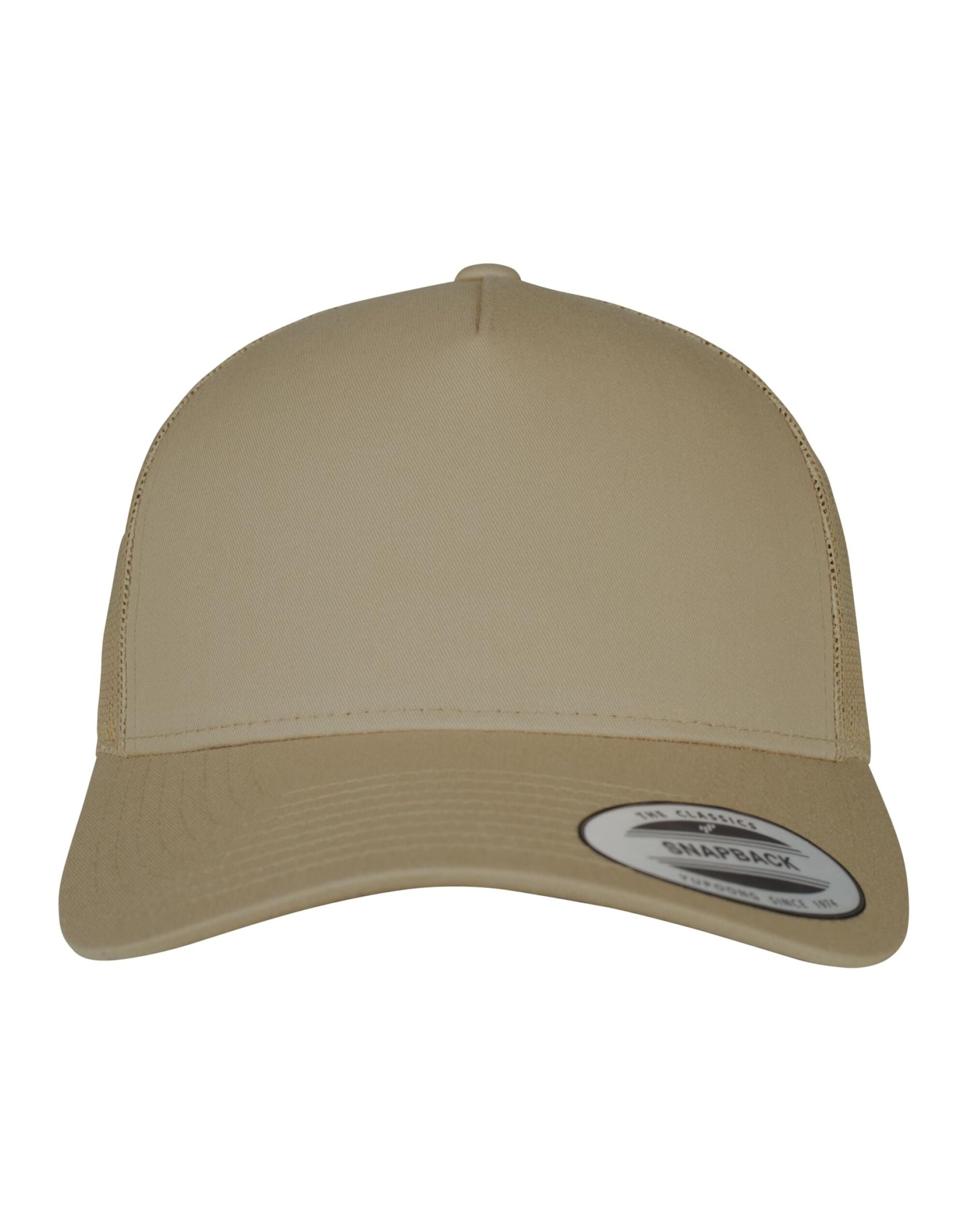 Flexfit By Yupoong Flexfit 5 Panel Retro Trucker Cap 6506 - Khaki O S - Customisable Caps