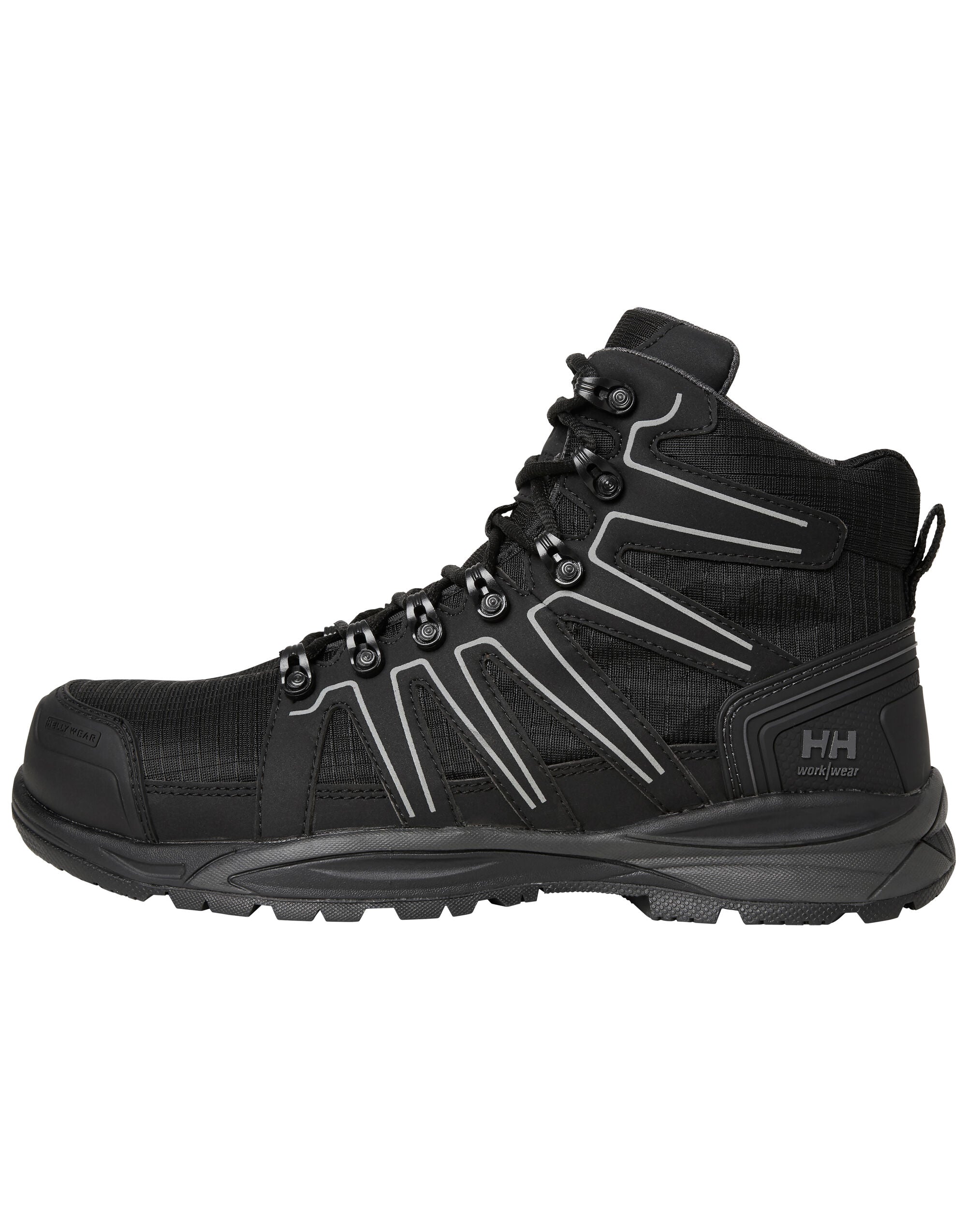 Helly Hansen Manchester Mid Safety Boot 78422 - Black Grey - Customisable Boots