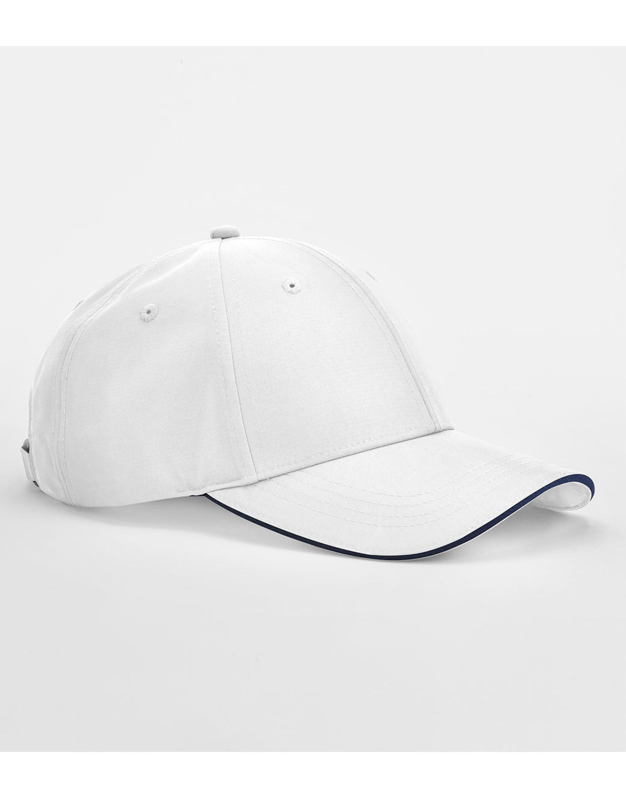 Beechfield Team Sports-Tech Cap B195R - White French Navy O S - Customisable Caps