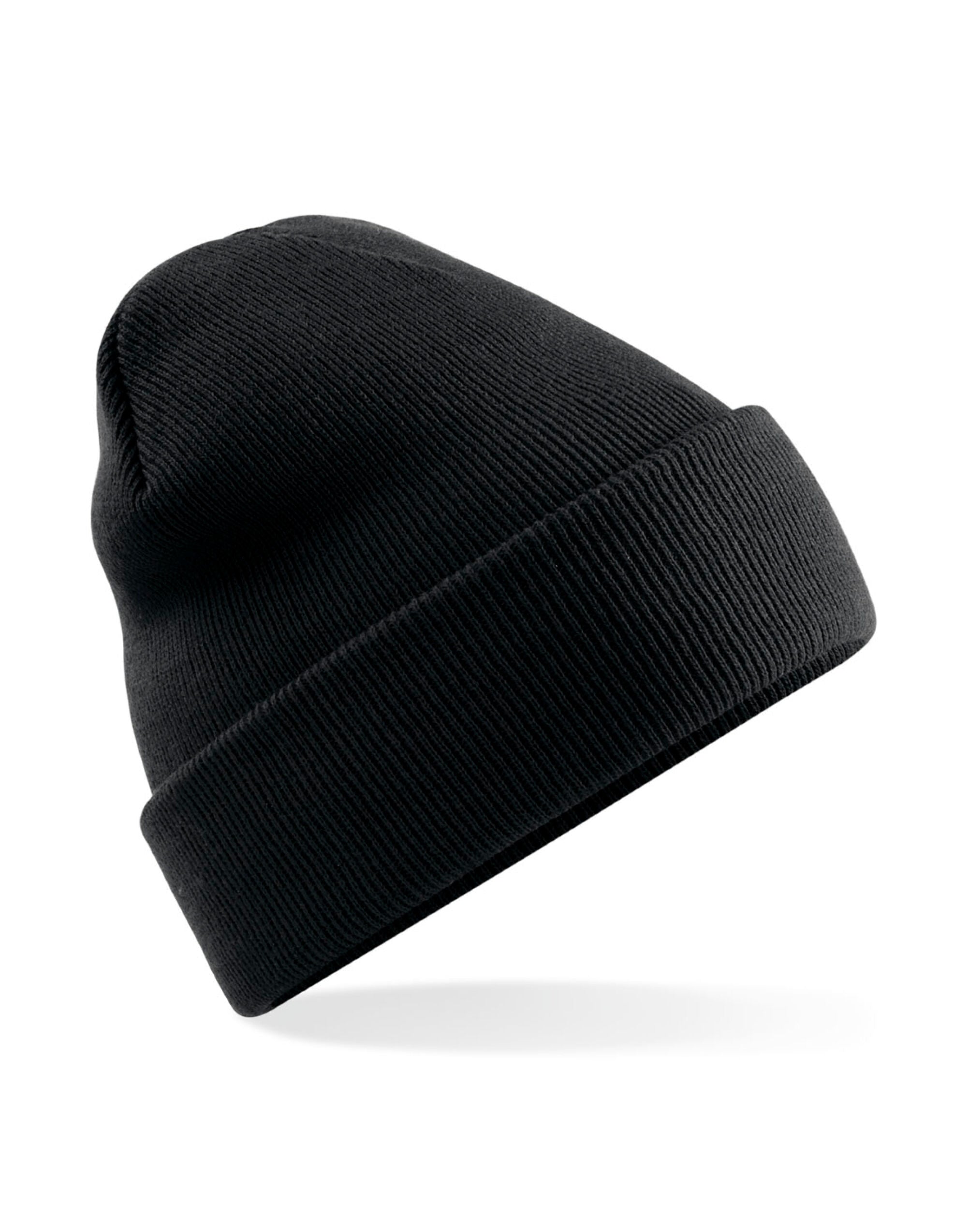 Beechfield Polyana Original Cuffed Beany B375R - Black O S - Customisable Beanies