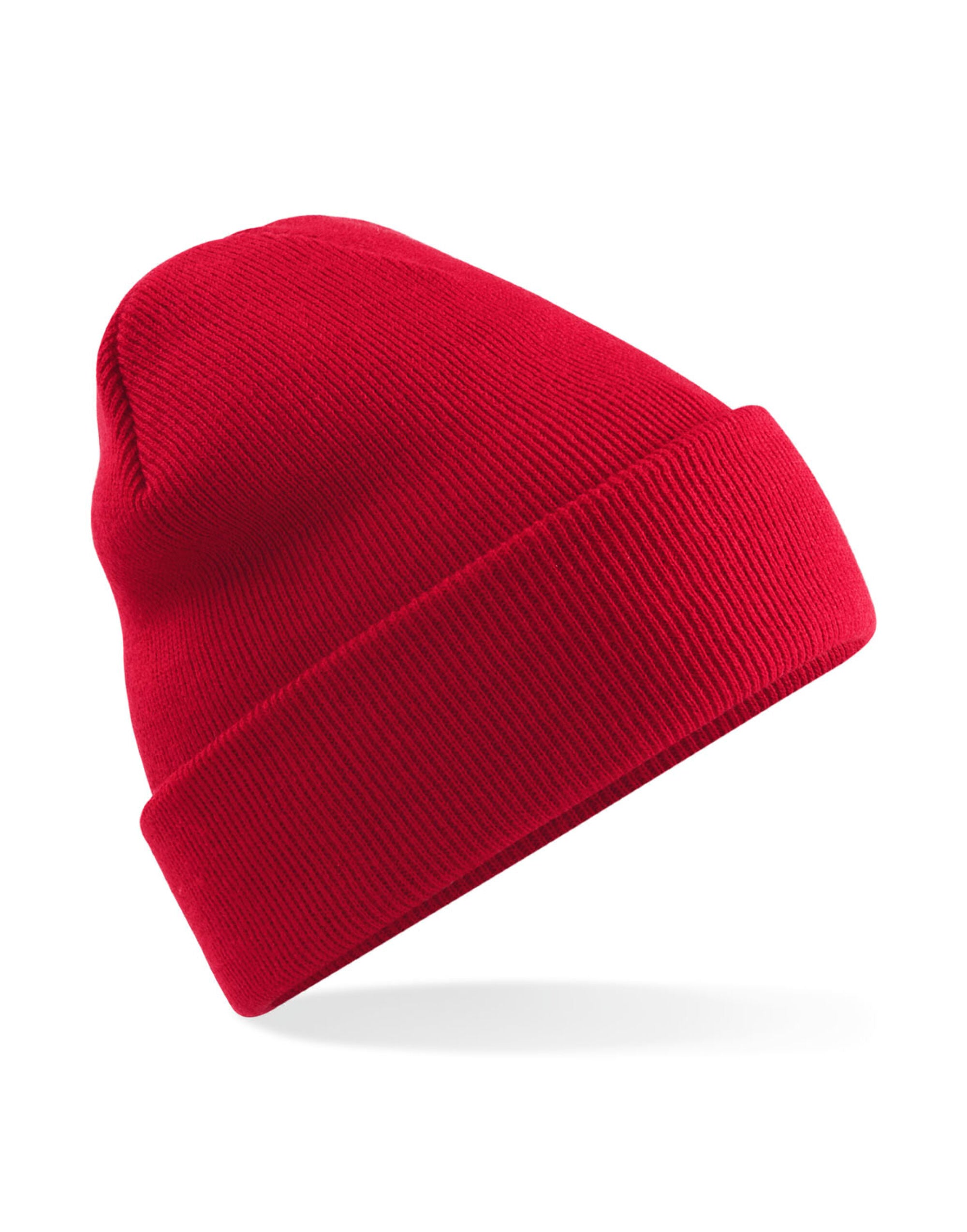 Beechfield Polyana Original Cuffed Beany B375R - Classic Red O S - Customisable Beanies