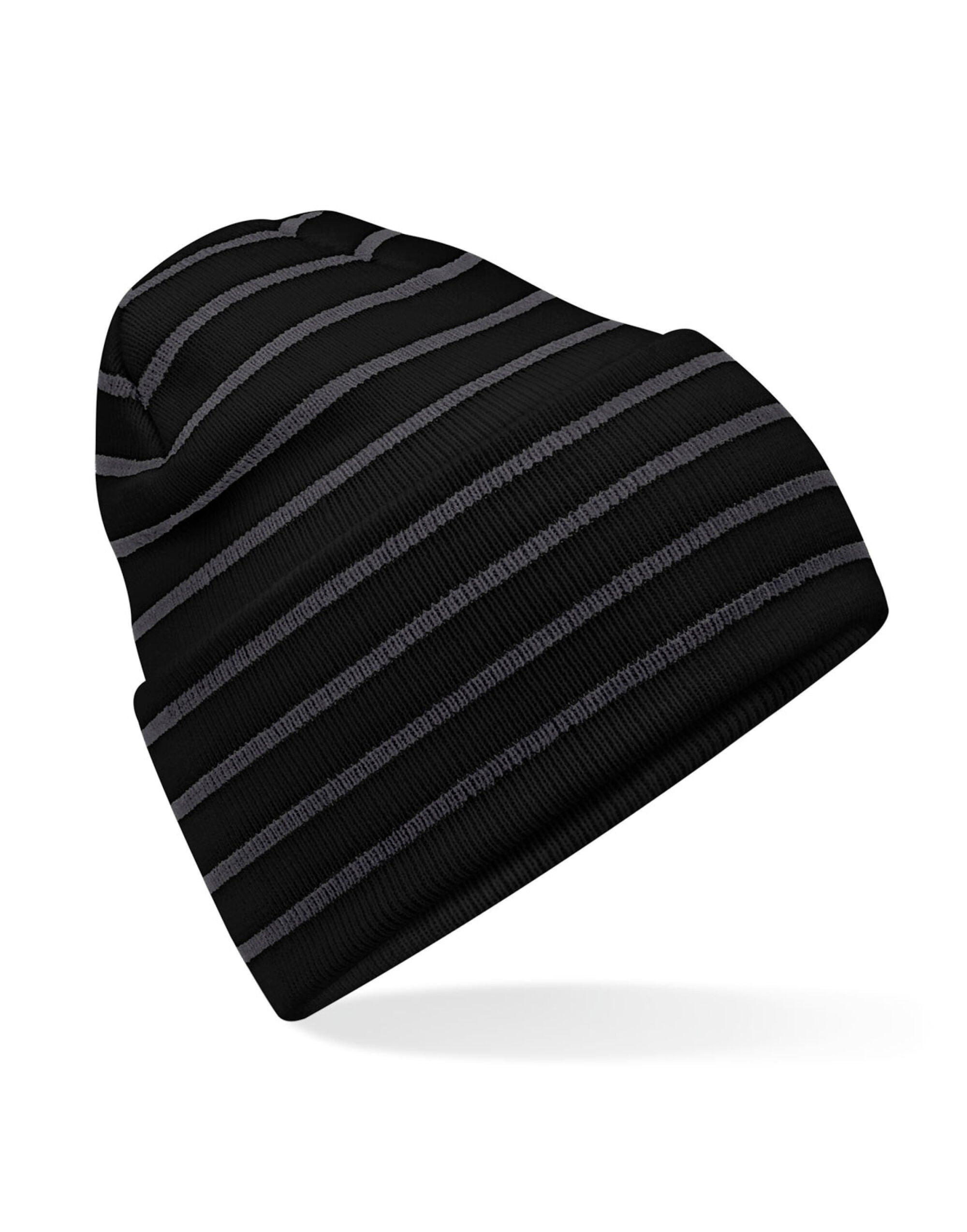 Beechfield Original Deep Cuffed Striped B39R - - Customisable Beanies
