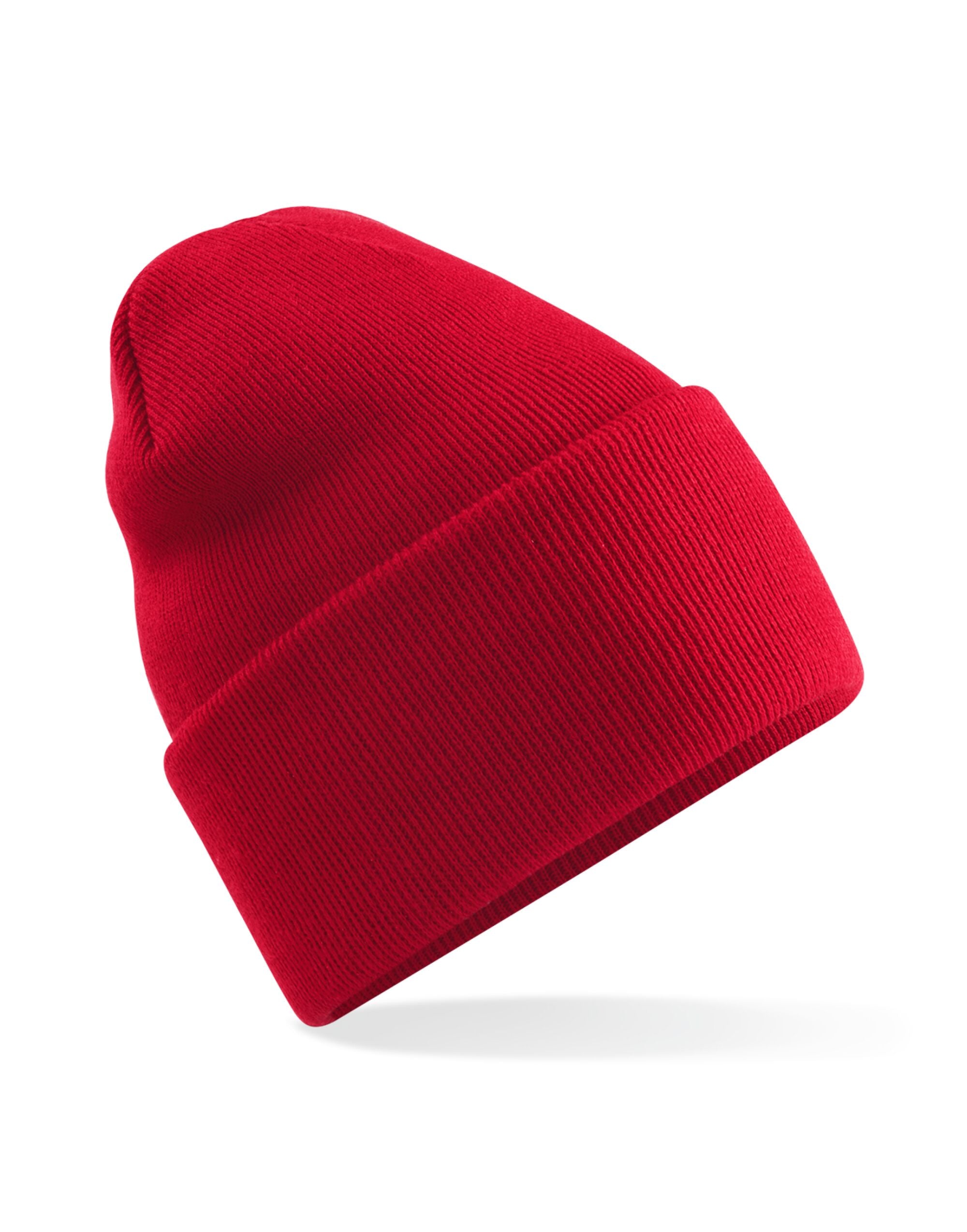 Beechfield Original Deep Cuffed Beanie B40R - Classic Red O S - Customisable Beanies
