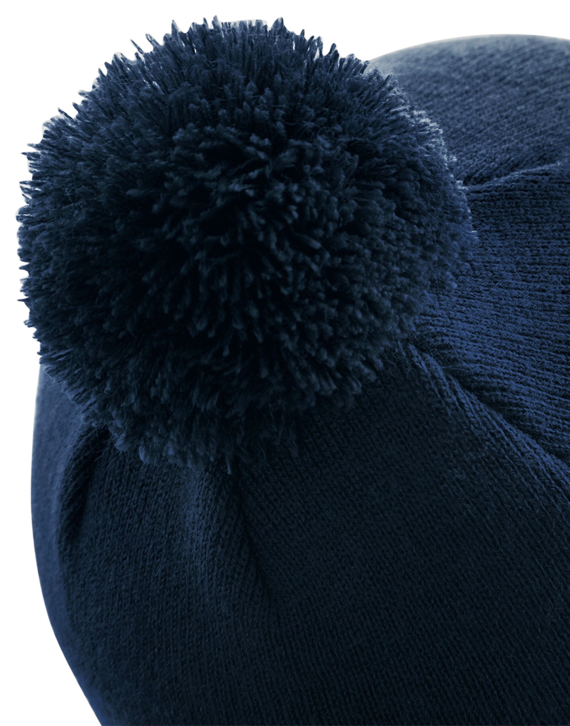 Beechfield Junior Original Pompom Beanie B426B - French Navy O S - Customisable Beanies