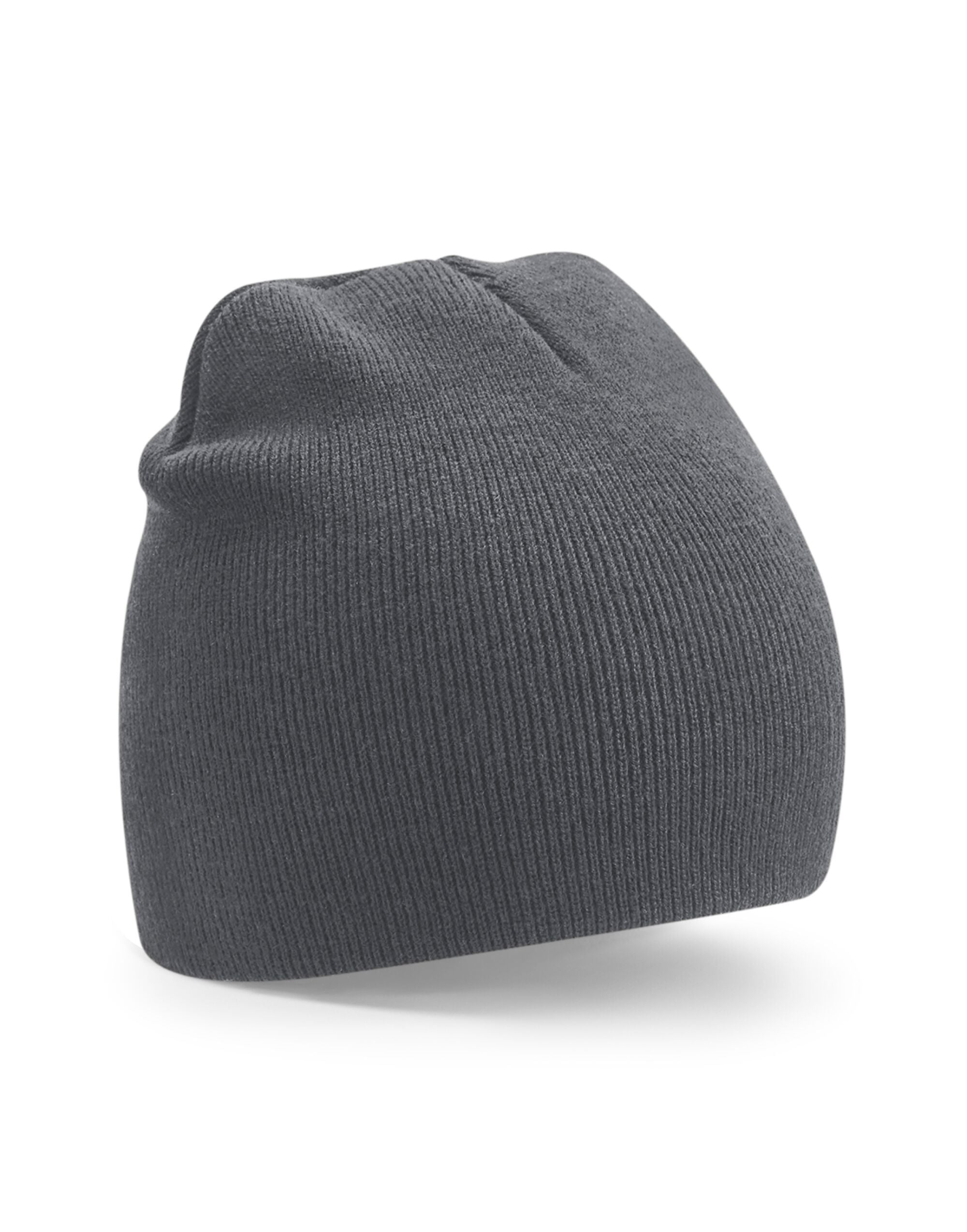 Beechfield Recycled Original P-On Beanie B44R - Graphite O S - Customisable Beanies