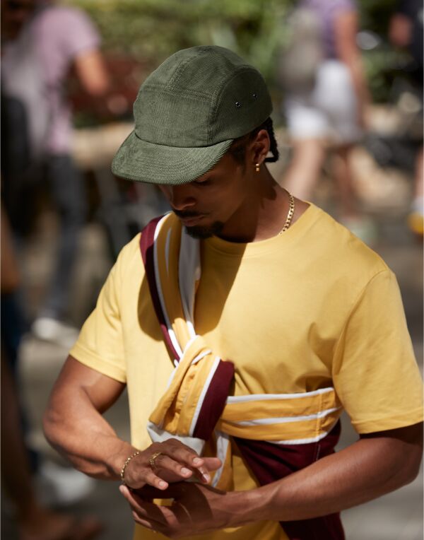 Beechfield EarthAware® Organic Cord Cap B679 - Black O S - Customisable Caps