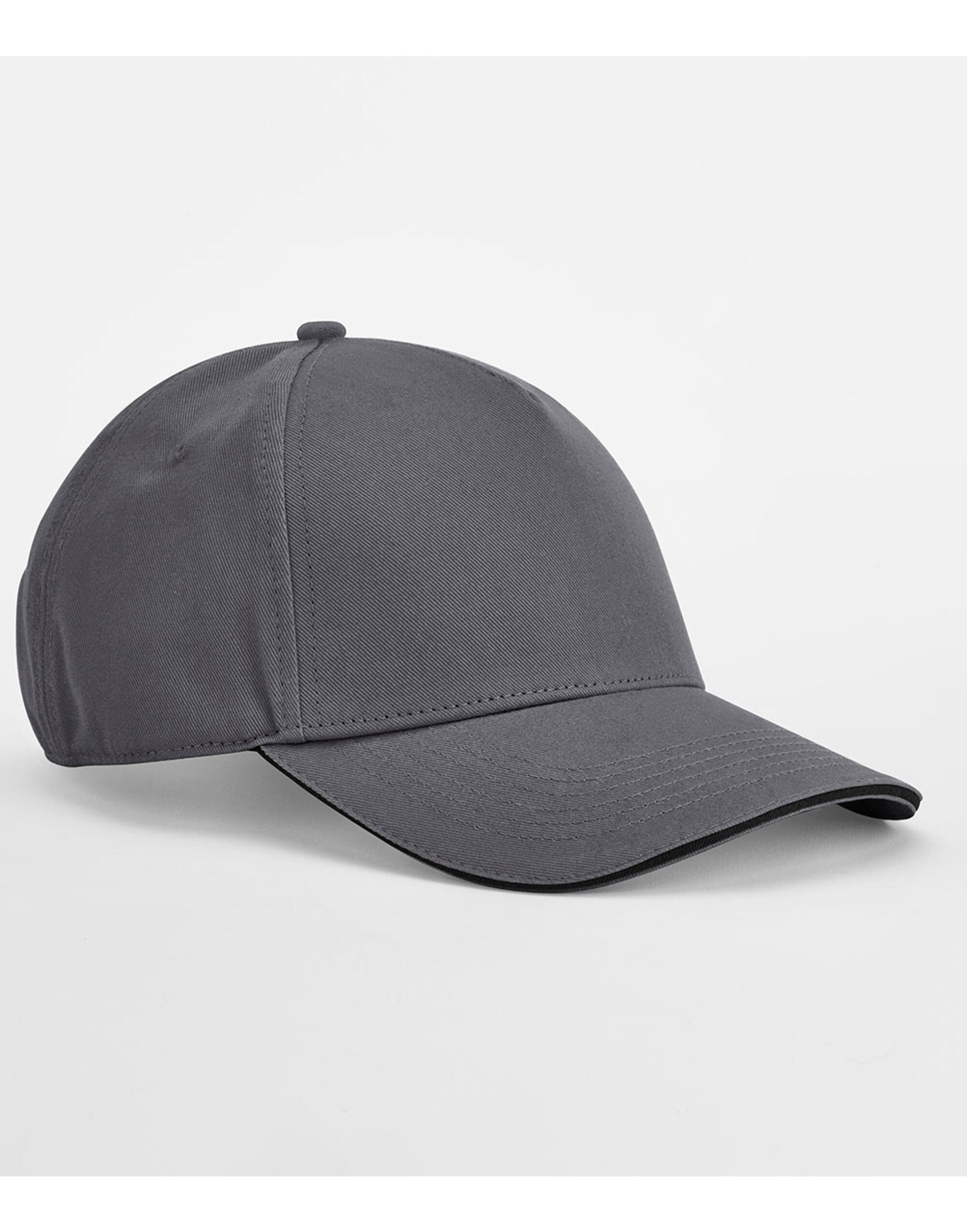 Beechfield EA Org 5 Panel Cap SWich Peak B825C - Graphite Grey Black O S - Customisable Caps