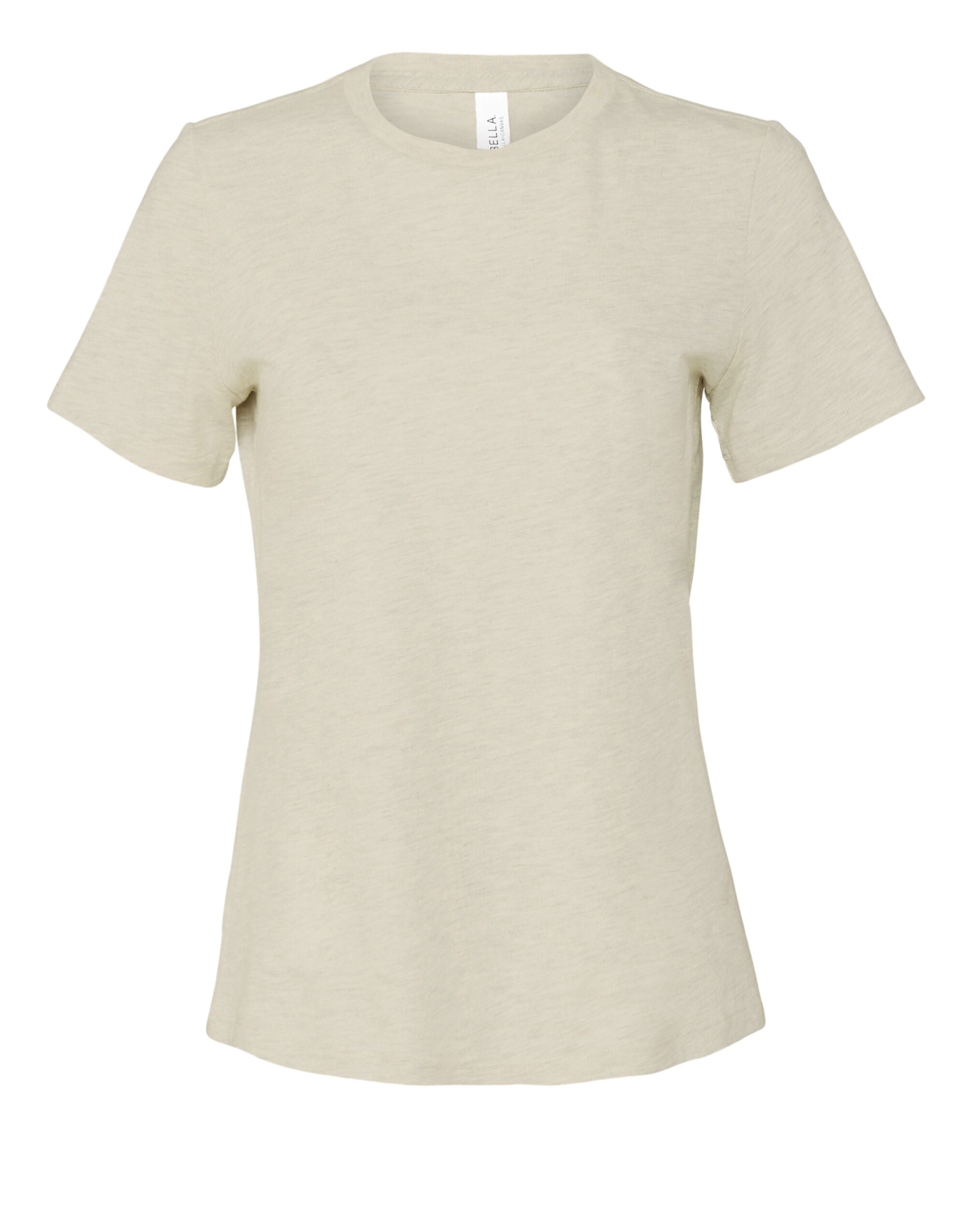Bella Womens Relaxed Heather Jersey SS T BE6400CVC - Heather Natural - Customisable T-Shirts
