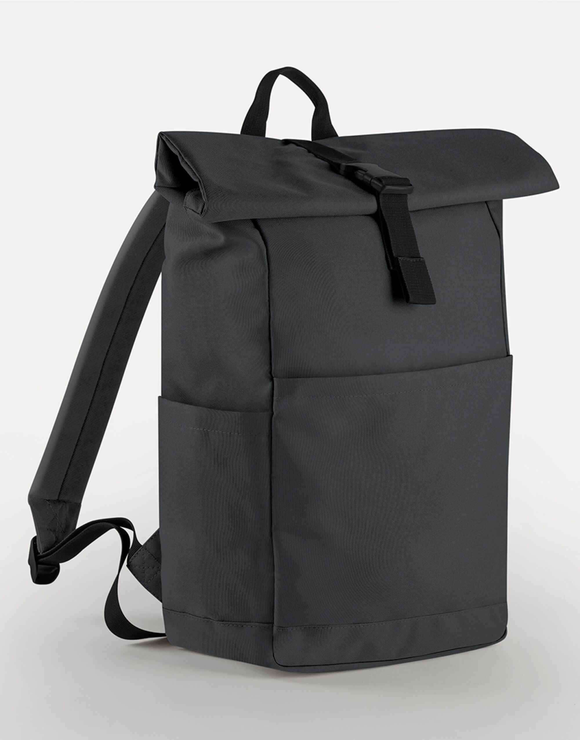 Bagbase Premium Recycled RollTop Backpk BG186 - Graphite Grey O S - Customisable Bags