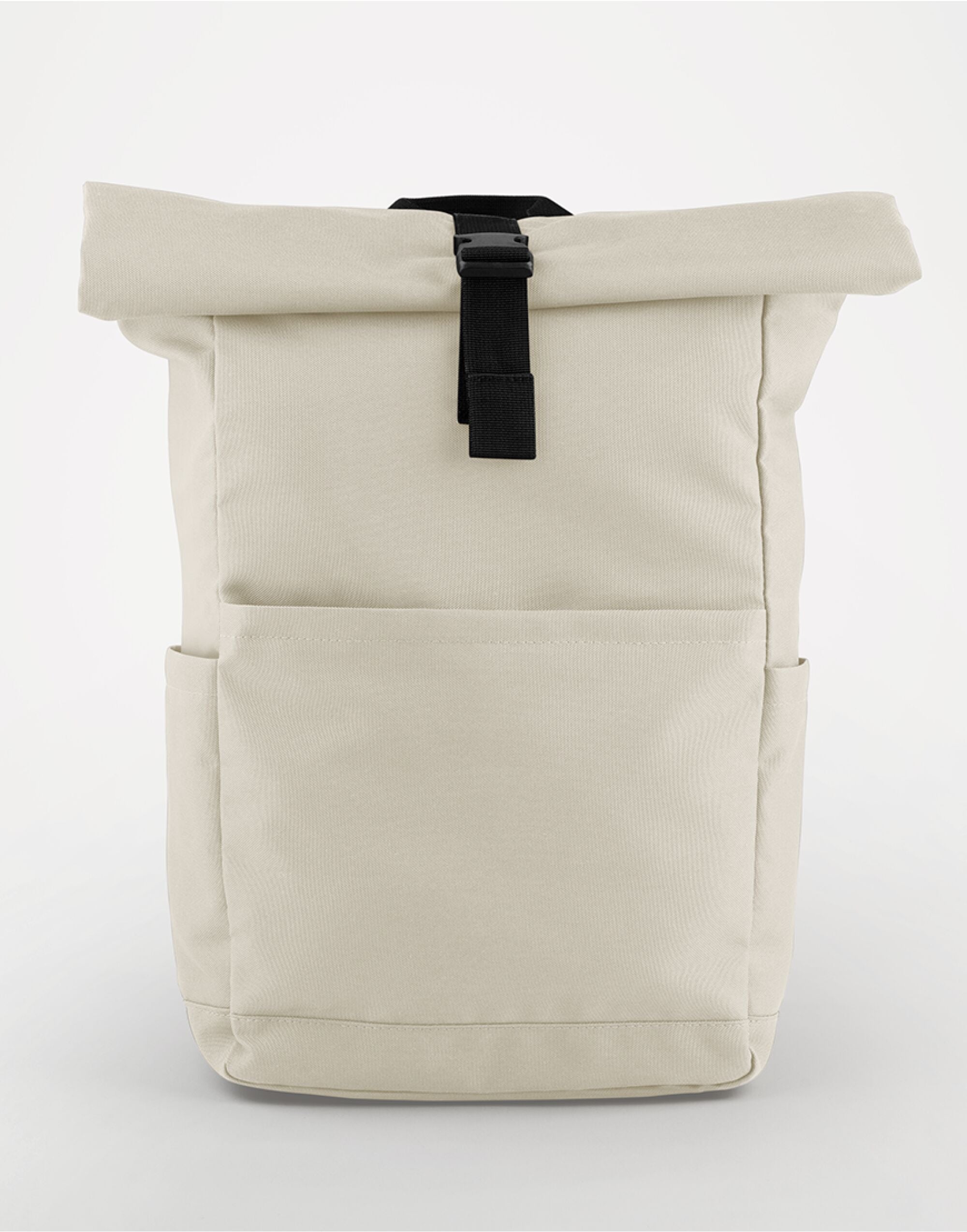Bagbase Premium Recycled RollTop Backpk BG186 - Natural Stone O S - Customisable Bags