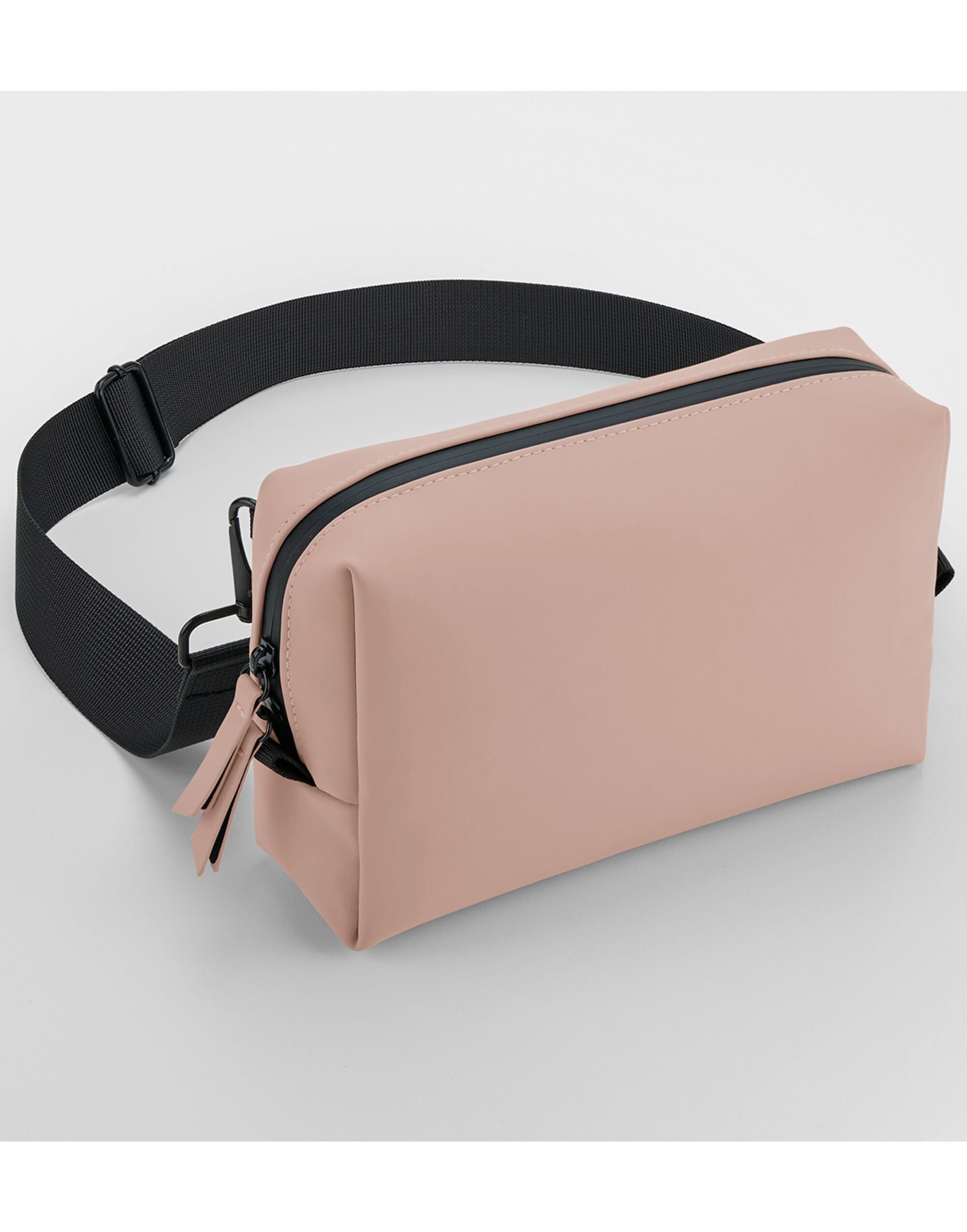 Bagbase Bagebase Matte PU Cross Body Bag BG334 - Nude Pink O S - Customisable Bags