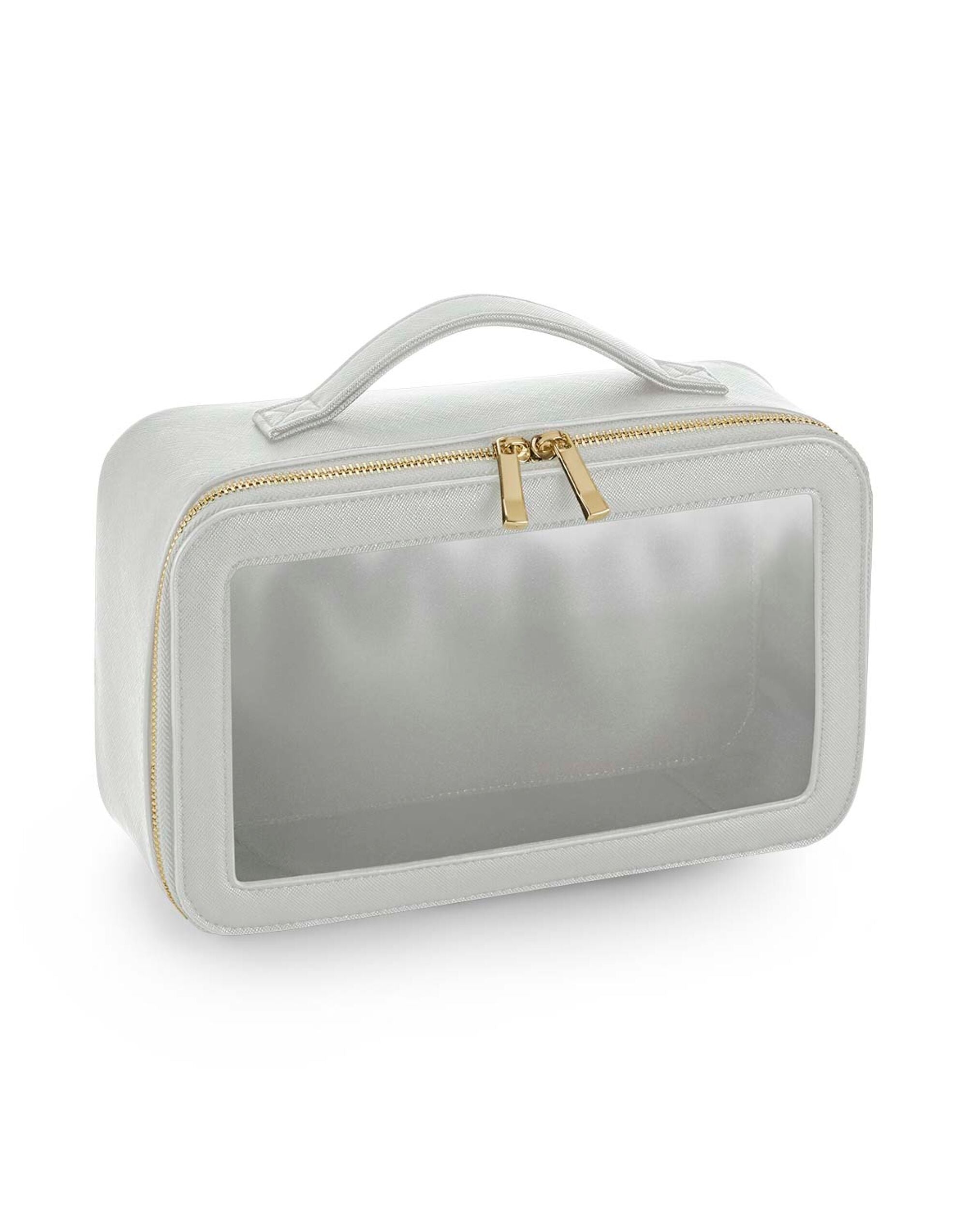 Bagbase Boutique Clear Travel Case bg764 - Soft Grey O S - Customisable Bags