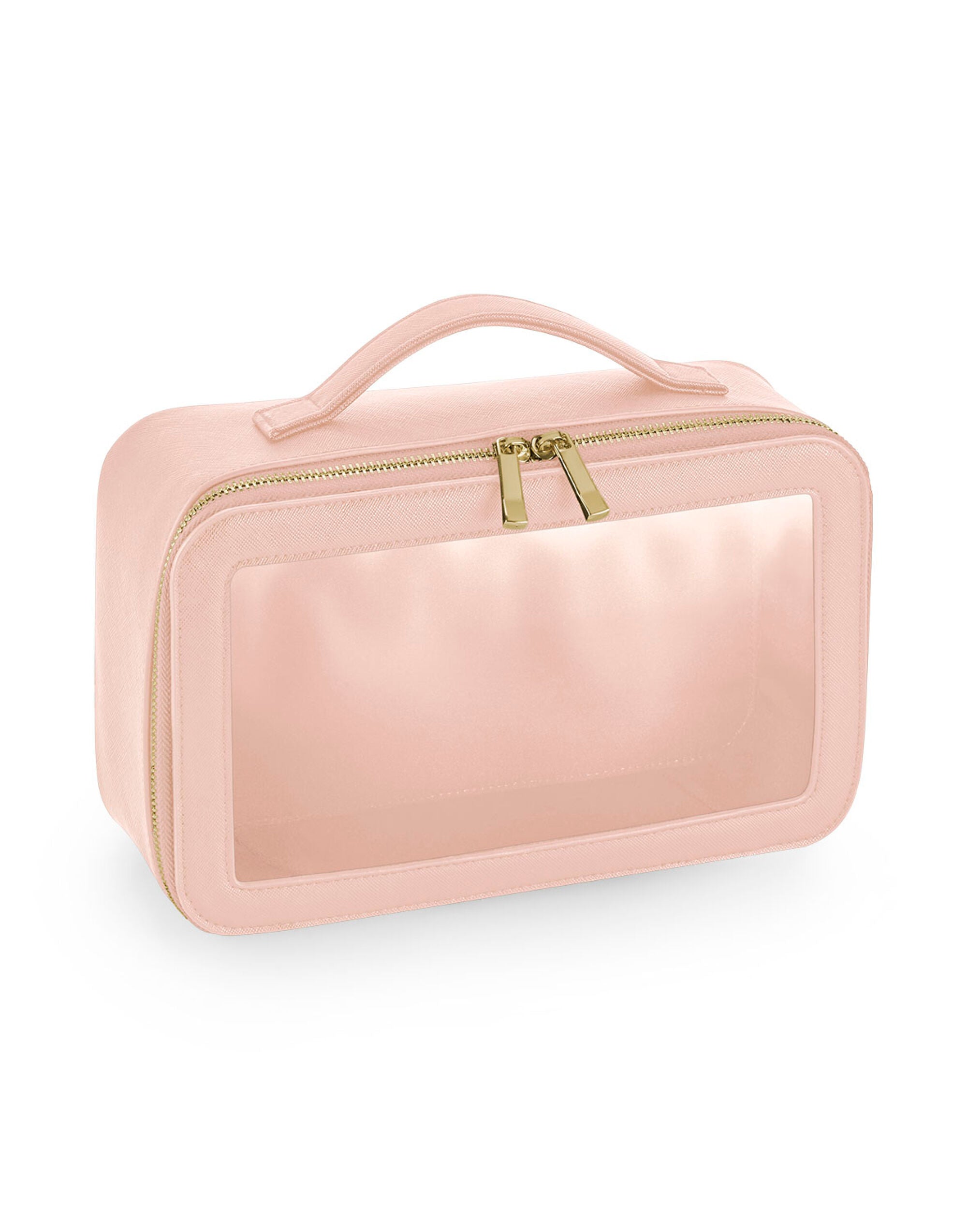 Bagbase Boutique Clear Travel Case bg764 - Soft Pink O S - Customisable Bags