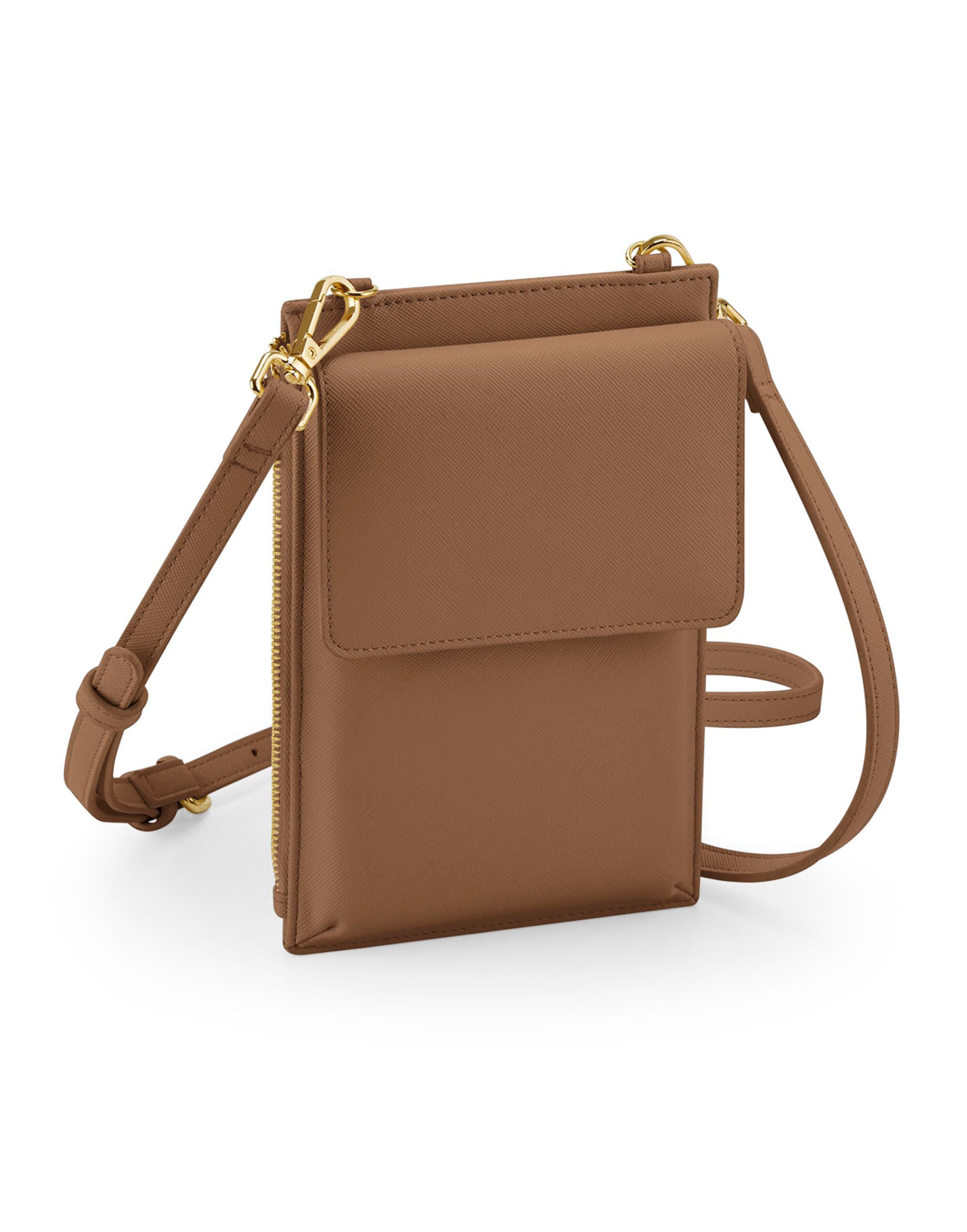 Bagbase Boutique Phone Carry Case bg767 - Tan O S - Customisable Bags