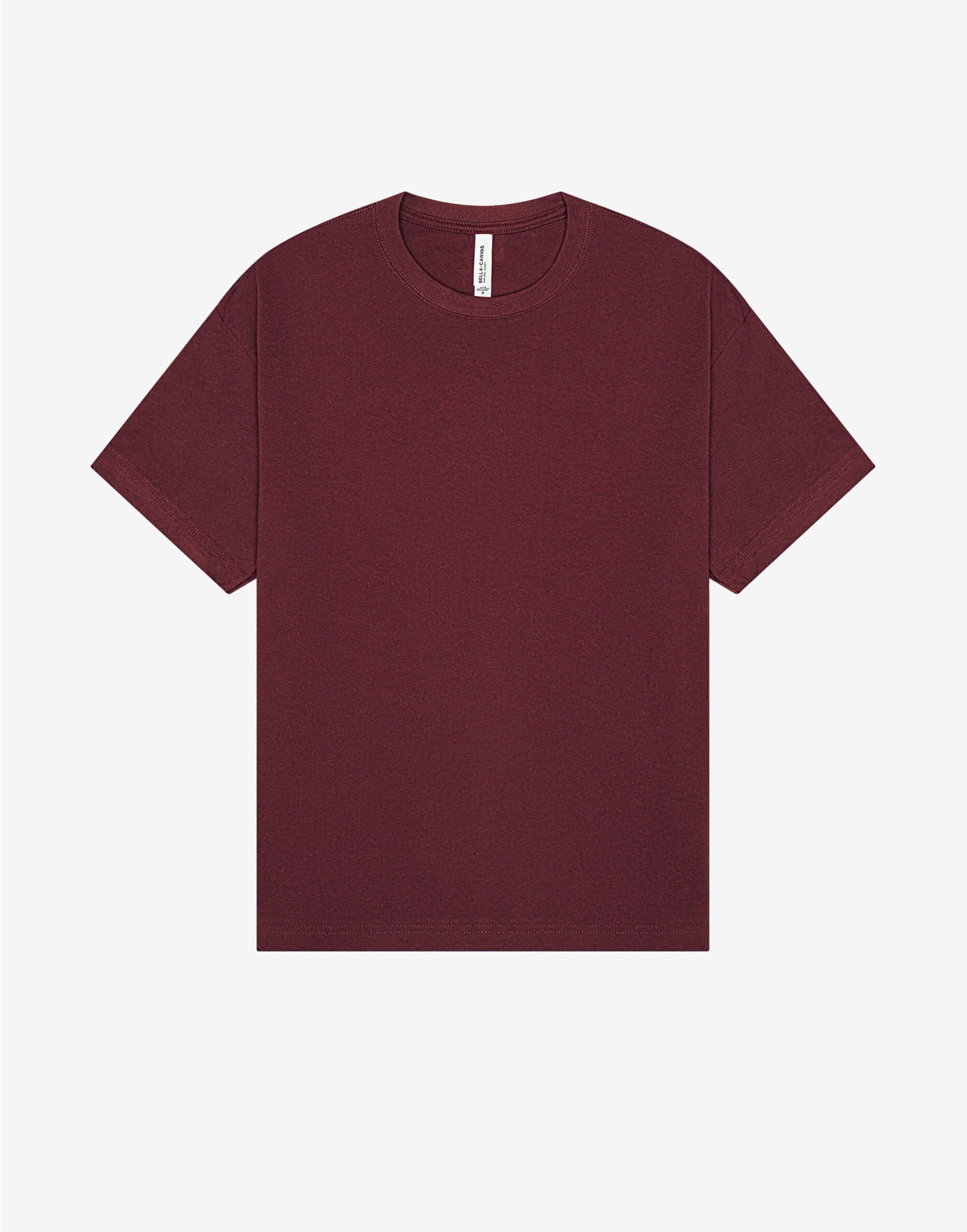 Bella + Canvas Unisex Heavy Boxy Tee CA3010 - Maroon - Customisable