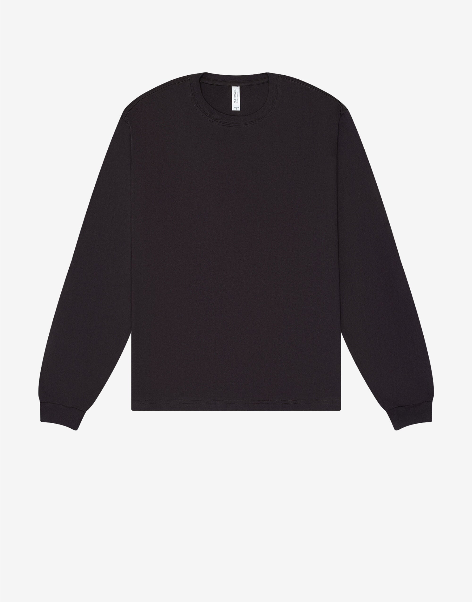 Bella + Canvas Unisex Heavy Boxy LS Tee CA3511 - Dark Grey - Customisable