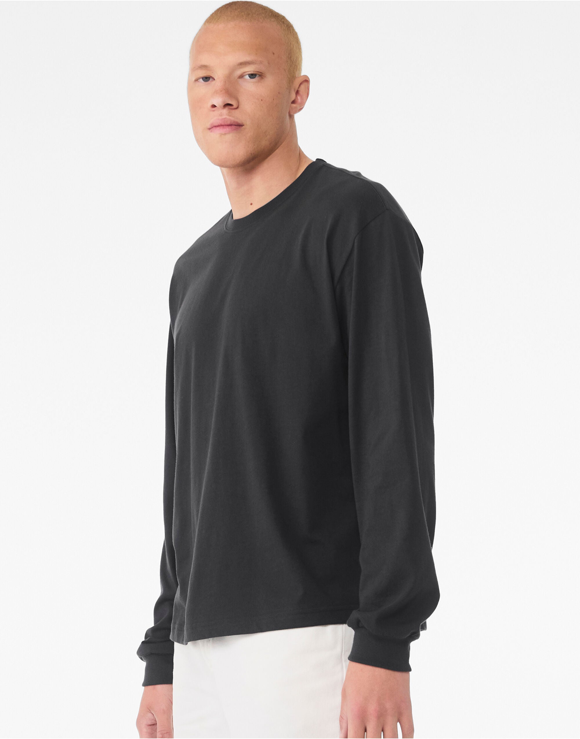 Bella + Canvas Unisex Heavy Boxy LS Tee CA3511 - - Customisable