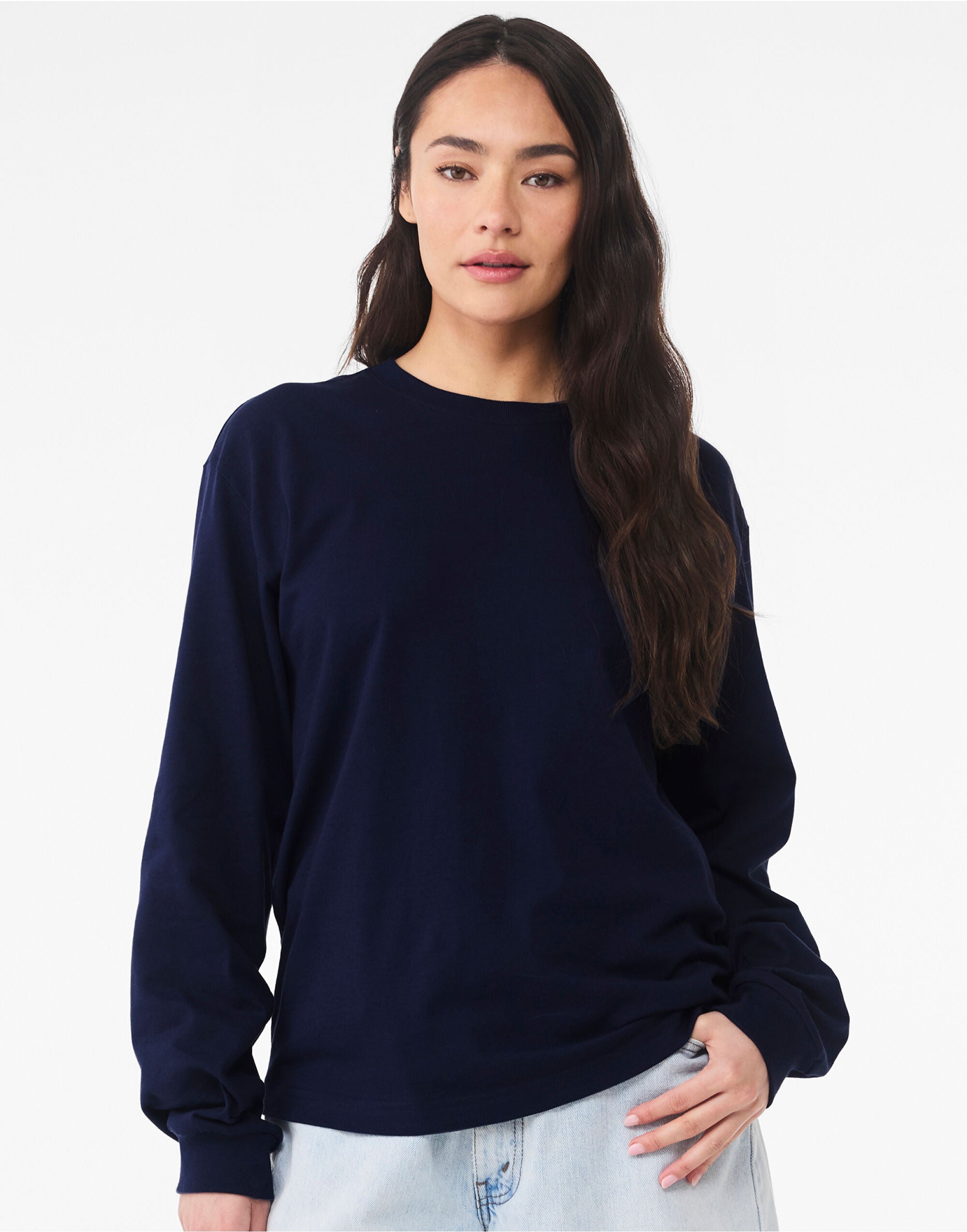 Bella + Canvas Unisex Heavy Boxy LS Tee CA3511 - - Customisable