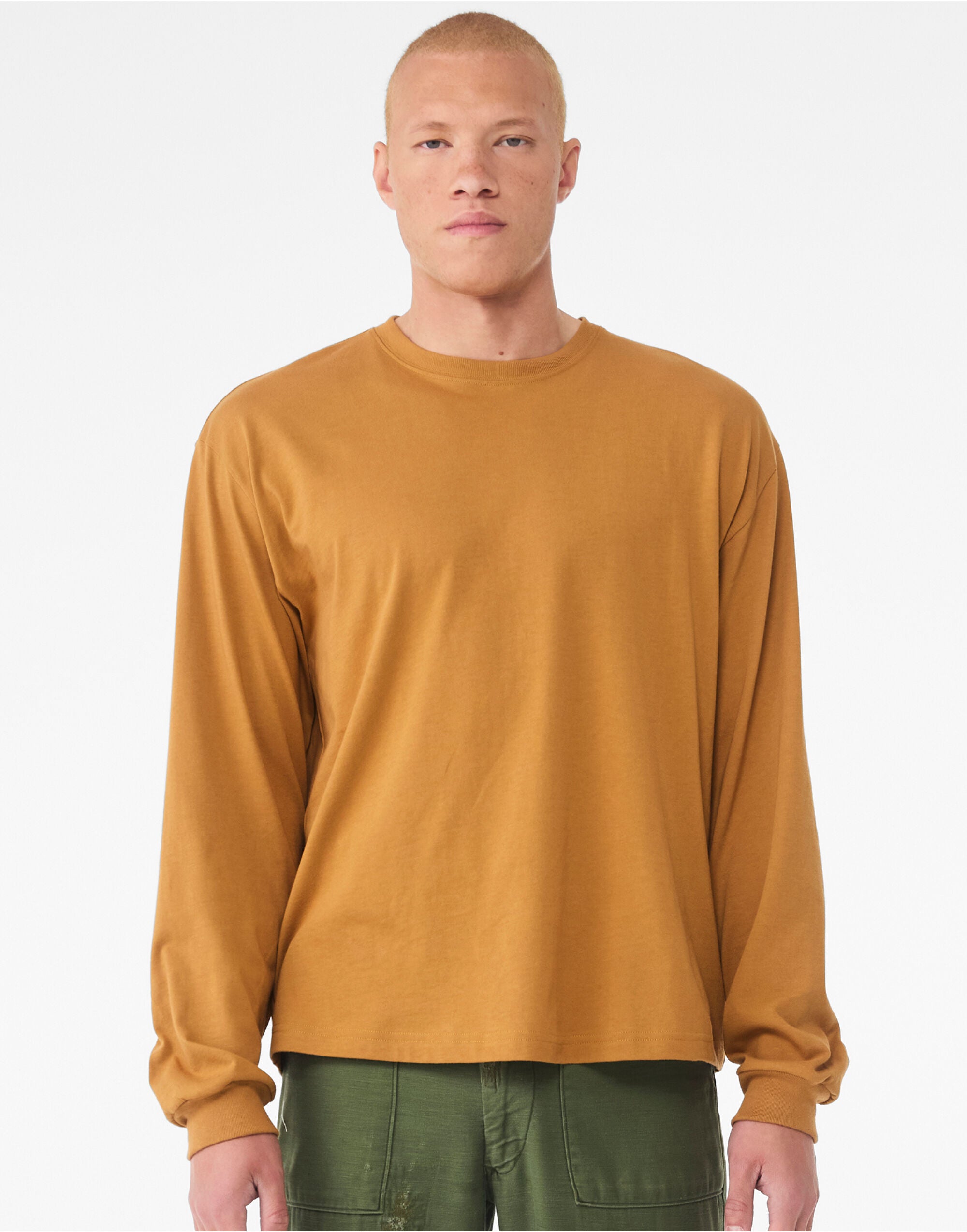 Bella + Canvas Unisex Heavy Boxy LS Tee CA3511 - - Customisable