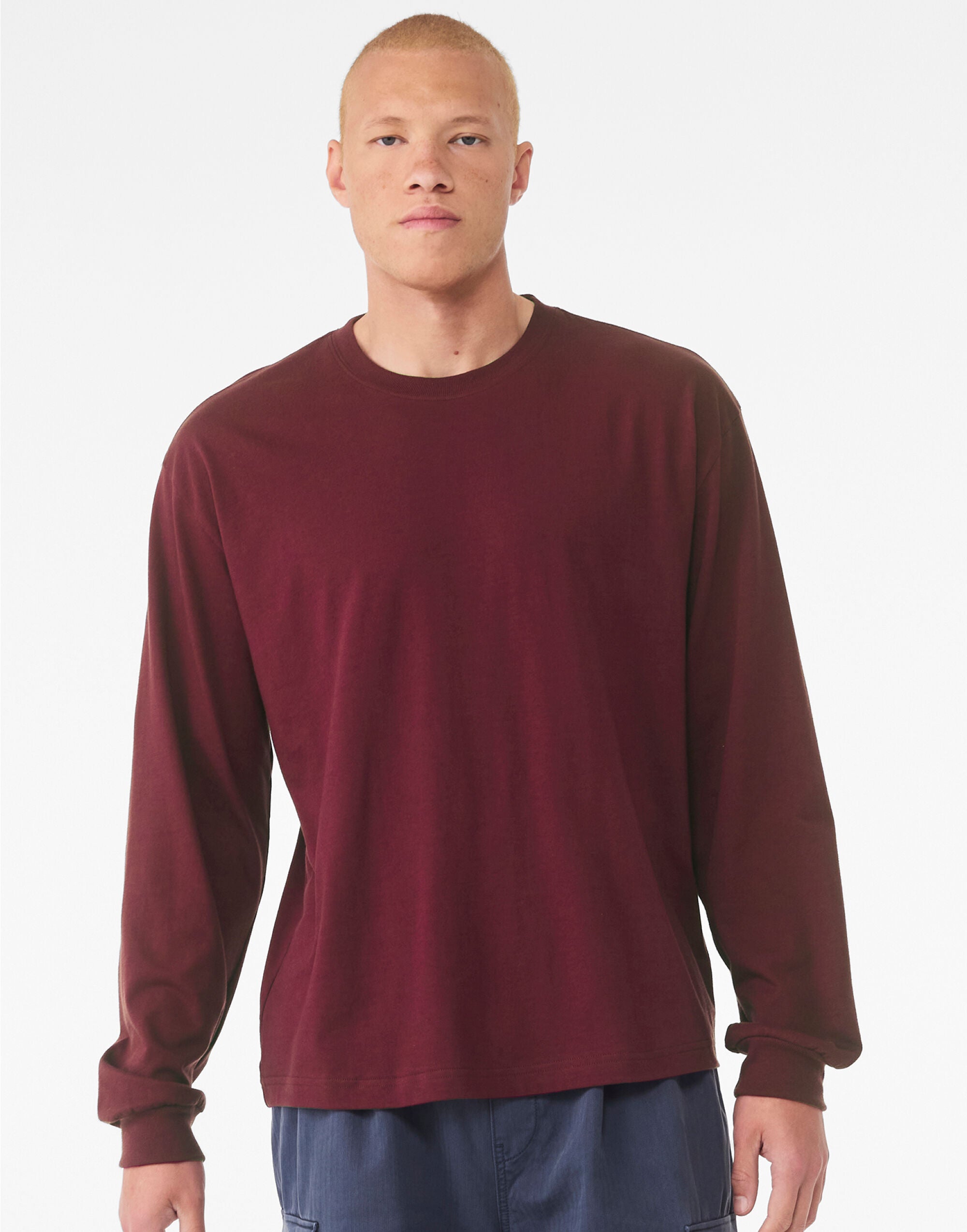 Bella + Canvas Unisex Heavy Boxy LS Tee CA3511 - - Customisable