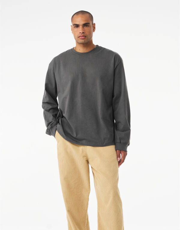 Bella + Canvas Heavyweight LS Tee CA4651 - Black XS - Customisable