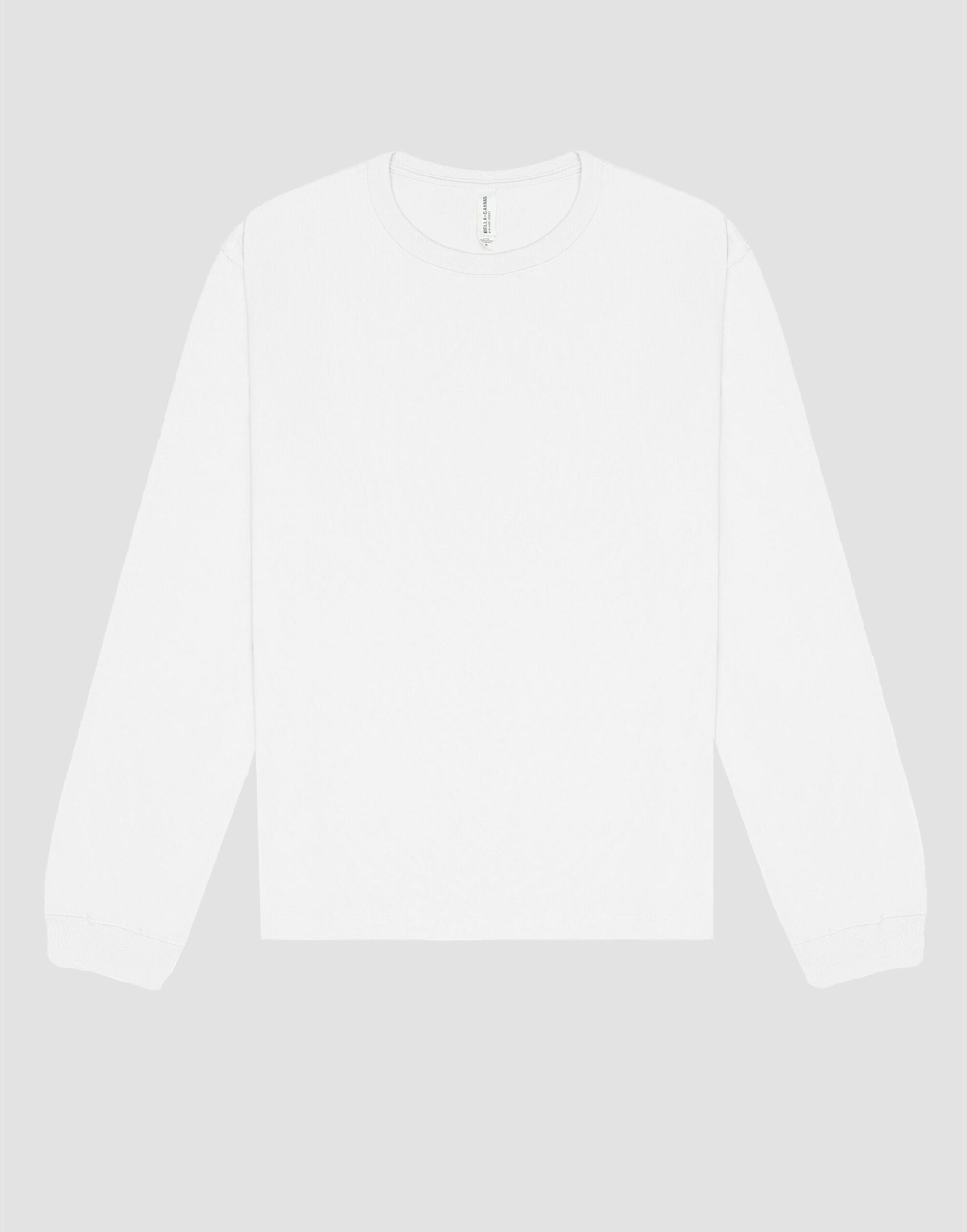 Bella + Canvas Heavyweight LS Tee CA4651 - White - Customisable