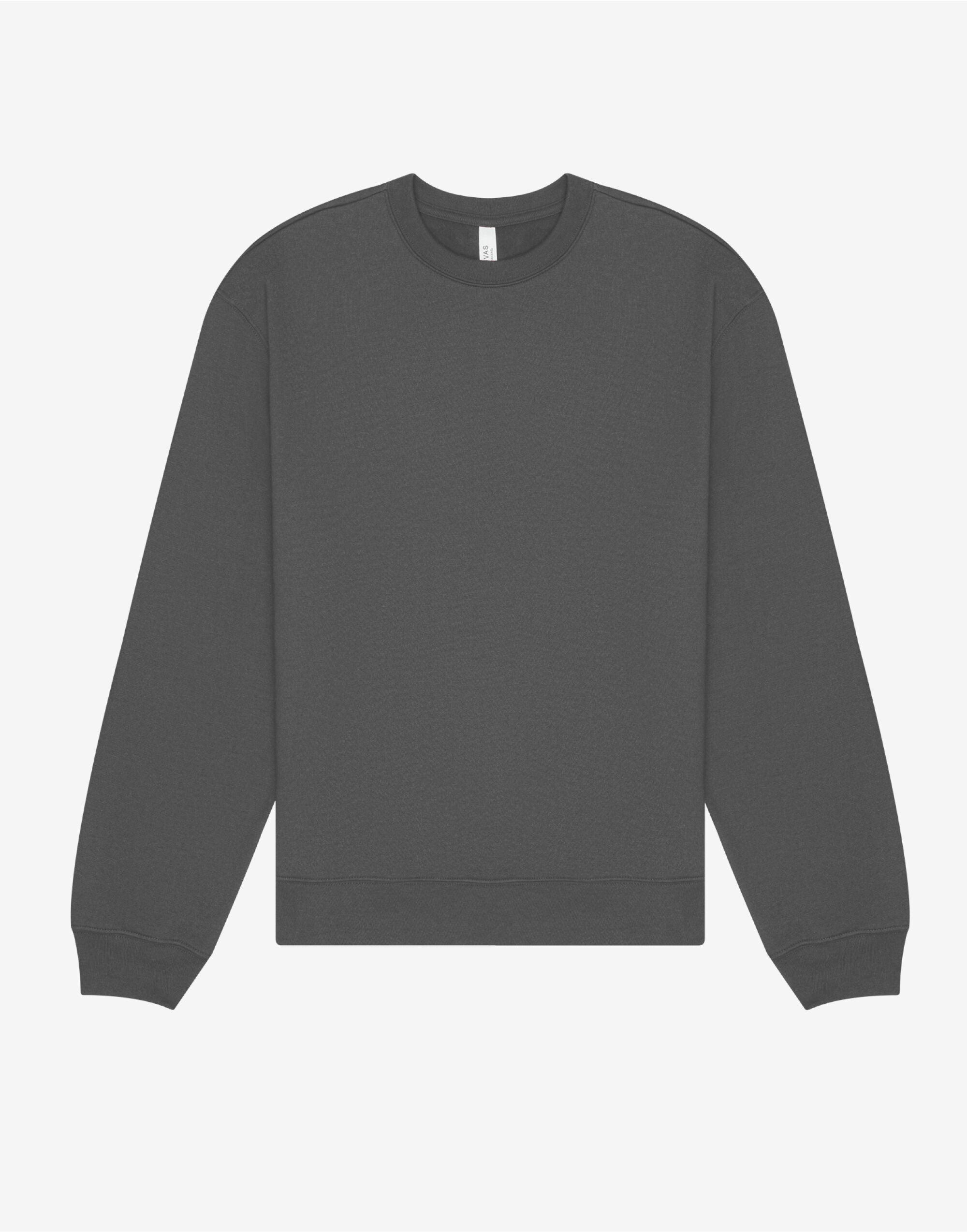 Bella + Canvas Crewneck Heavy Sweat CA4711 - Asphalt - Customisable Sweatshirts