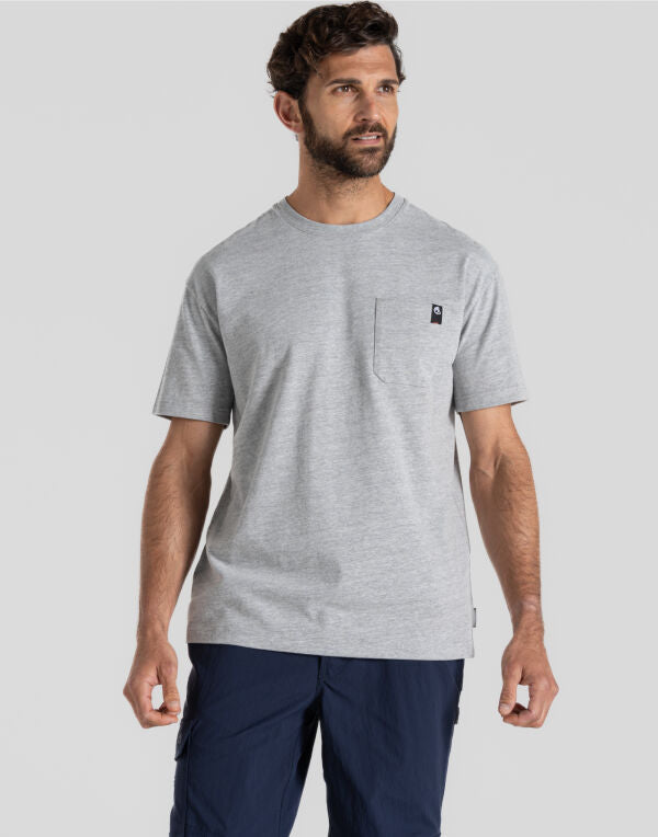 Craghoppers Workwear Wakefield Pocket T CET004 - Carbon Grey 2XL - Customisable T-Shirts