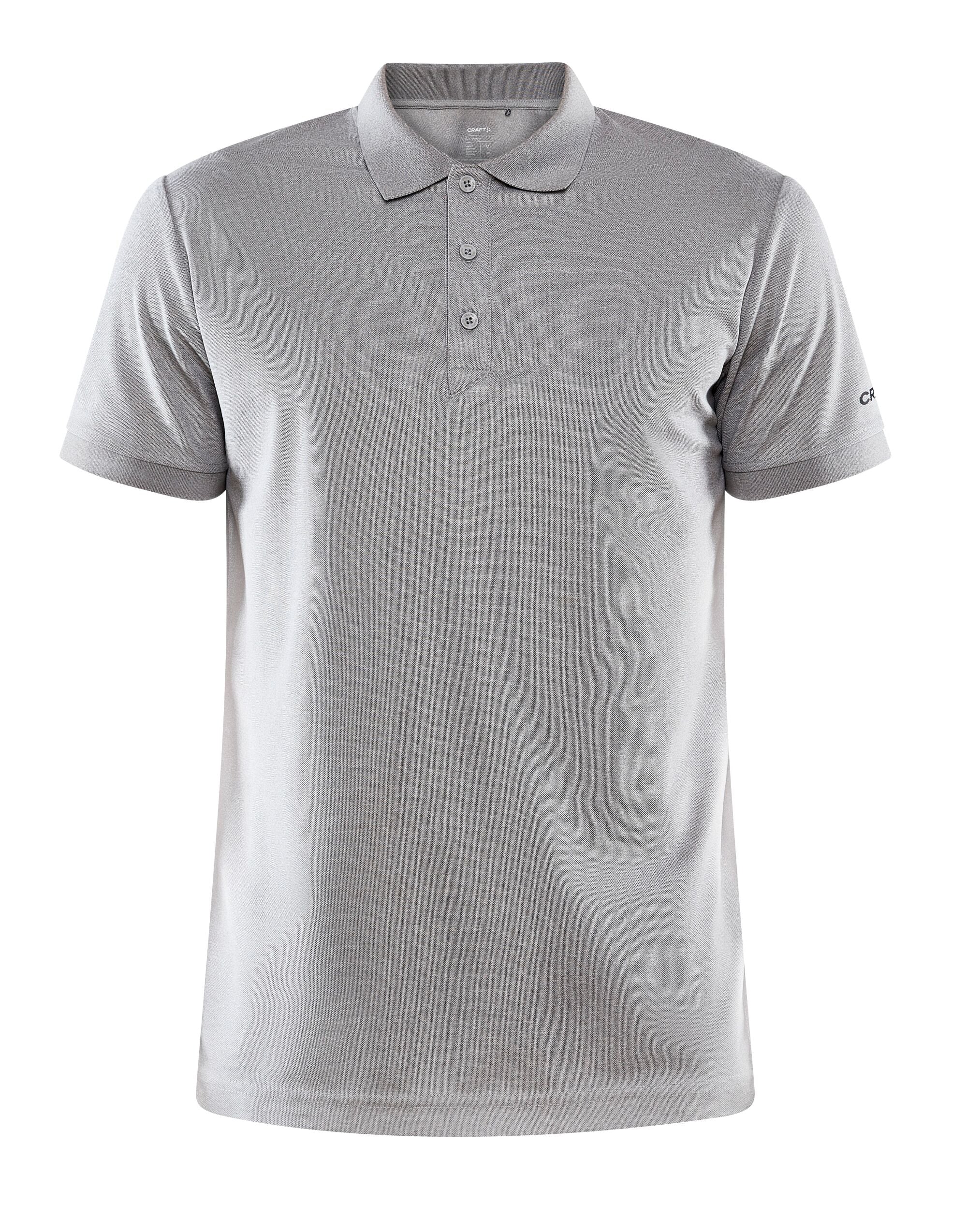 Craft Mens Core Unify Polo Shirt CR1909138 - Grey Melange - Customisable Polos