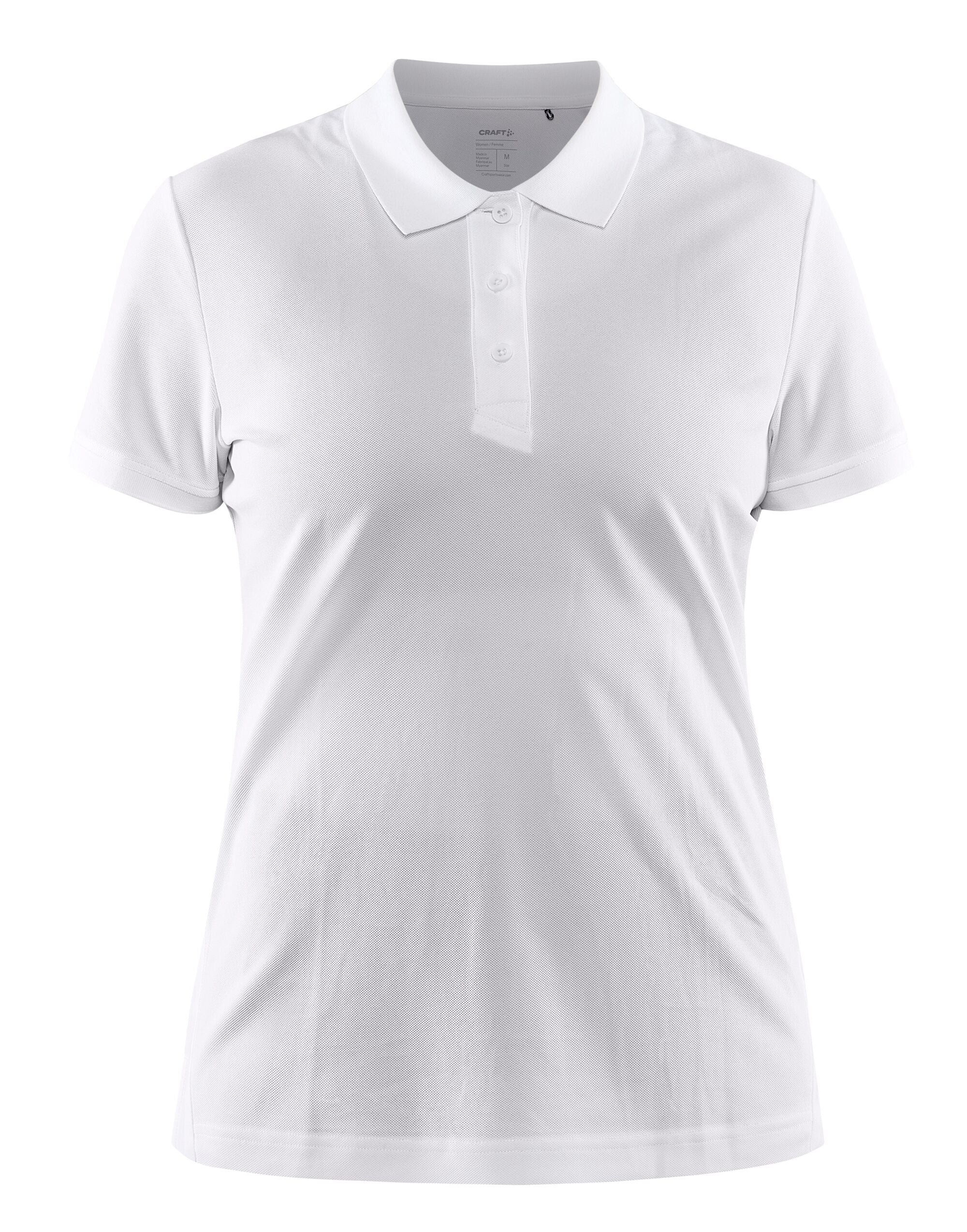 Craft Ladies Core Unify Polo Shirt CR1909139 - White - Customisable Polos