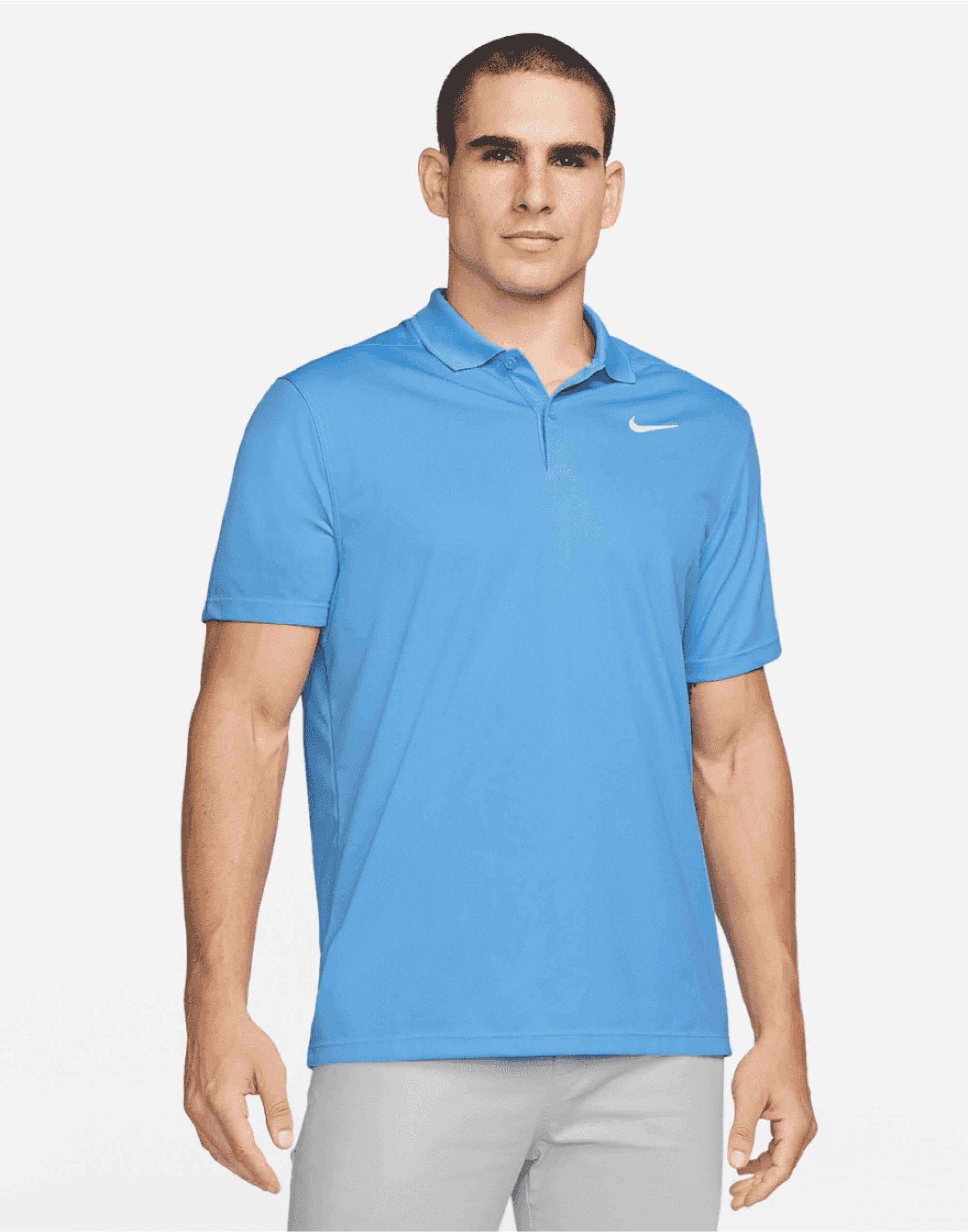 Nike Dri FIT Victory Solid Polo LC DH0822 - University Blue - Customisable Polos