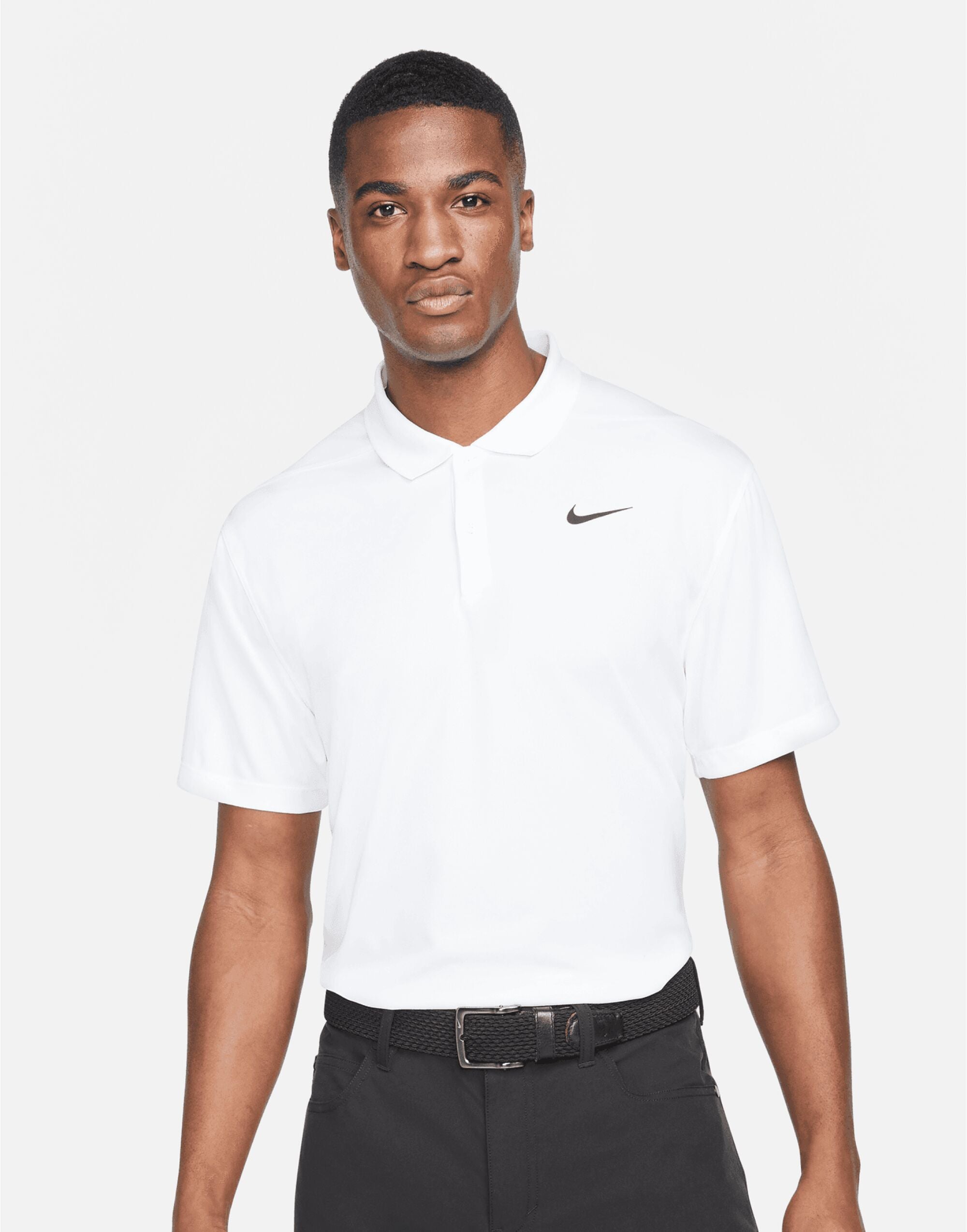 Nike Dri FIT Victory Solid Polo LC DH0822 - White - Customisable Polos