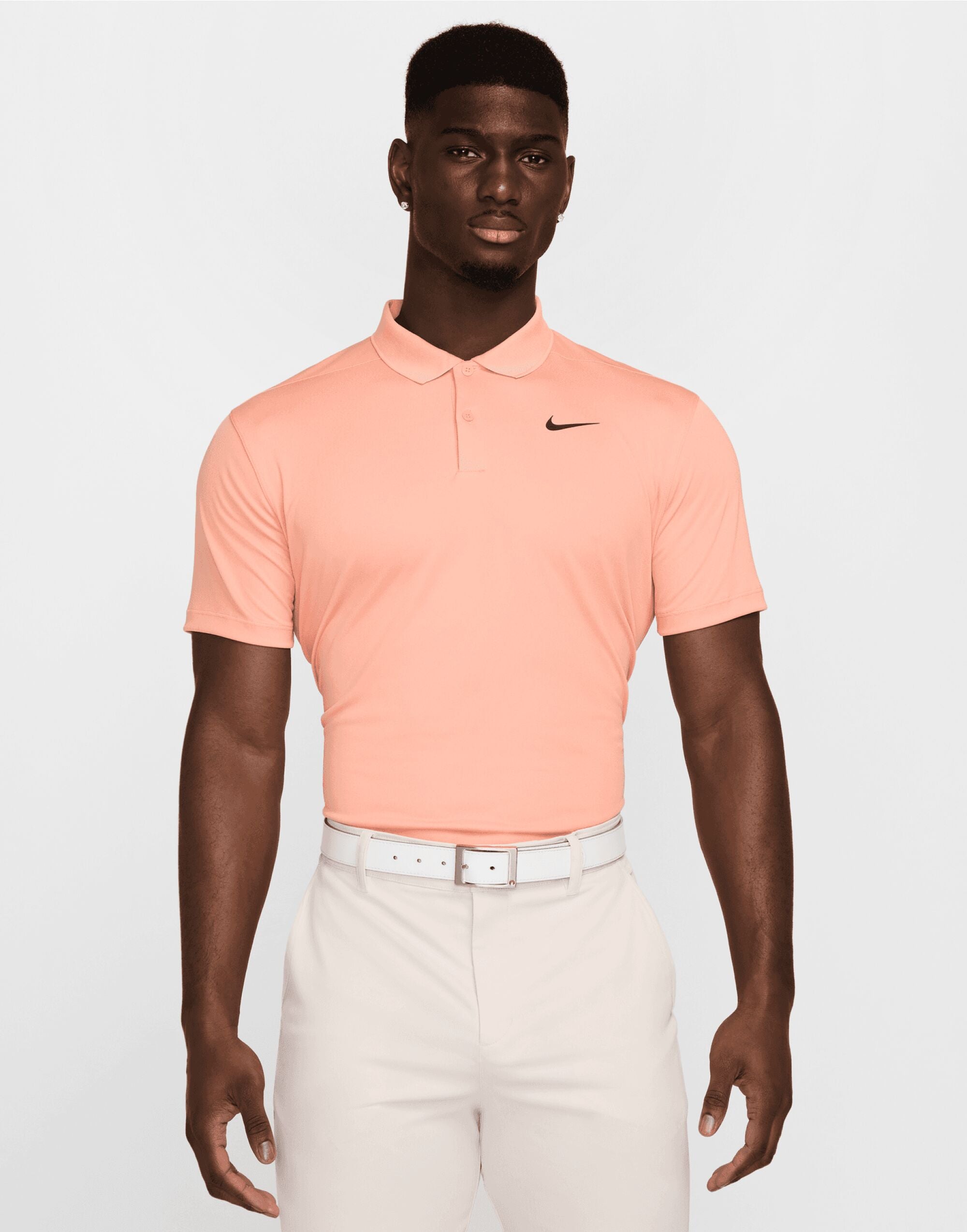 Nike Dri FIT Victory Solid Polo LC DH0822 - Apricot Agate Black - Customisable Polos