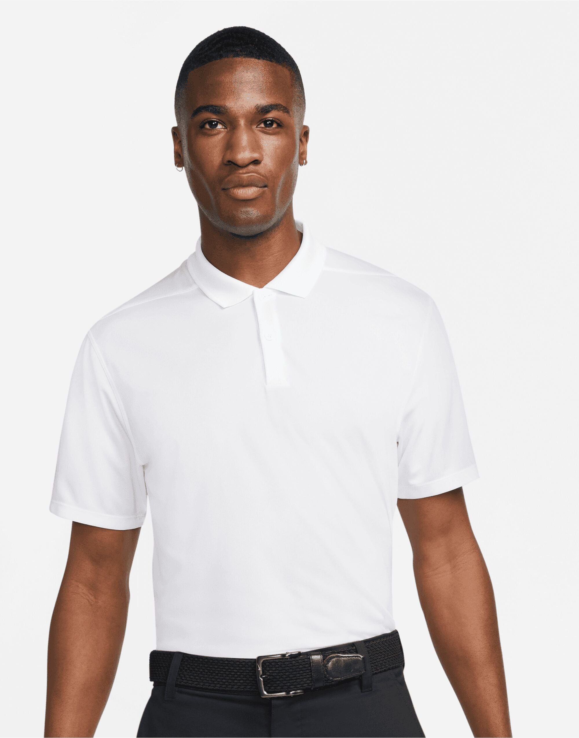 Nike Dri FIT Victory Solid Polo DH0824 - White - Customisable Polos