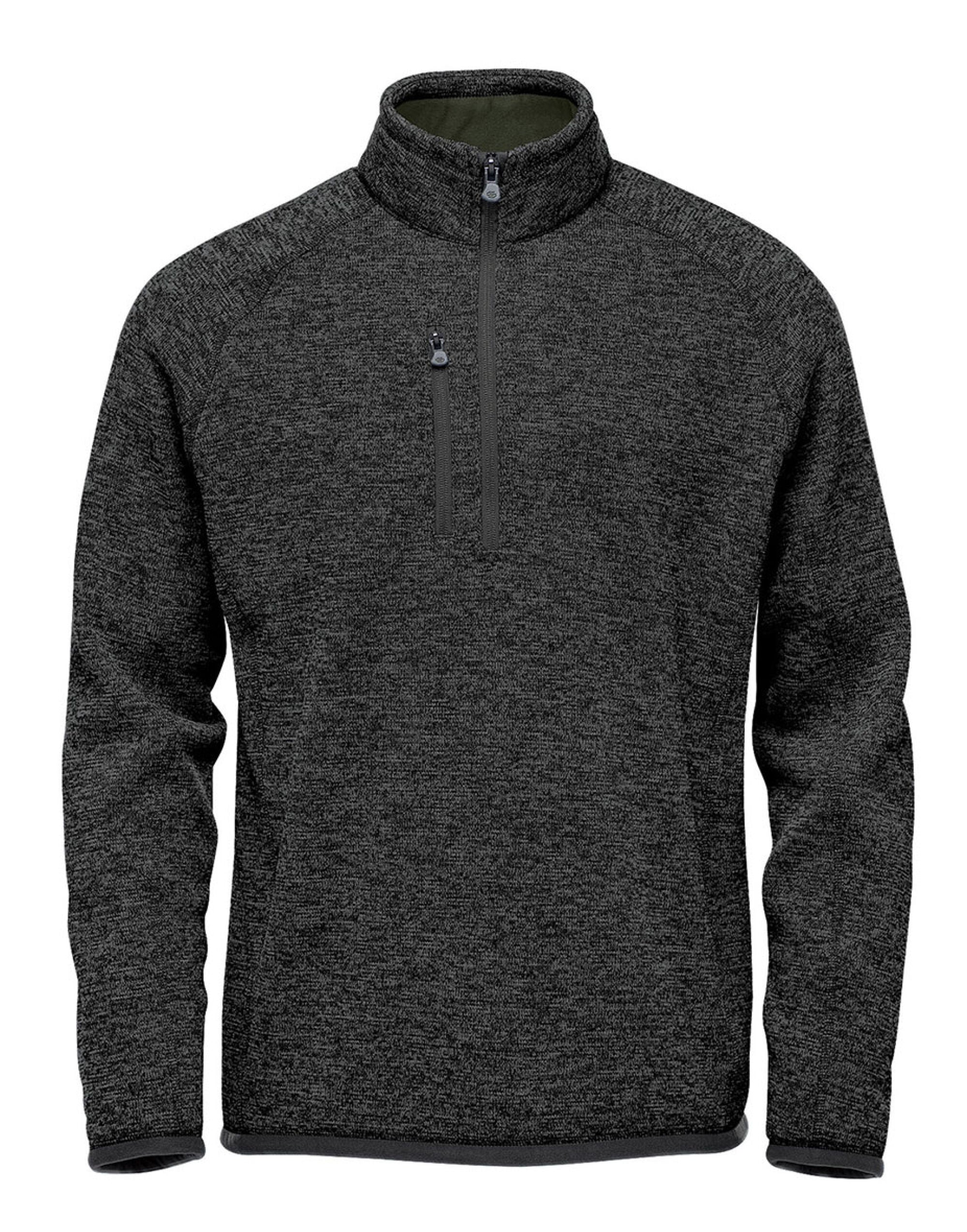 Stormtech Mens 4 Zip Pullover 1 - Black Heather - Customisable Outerwear