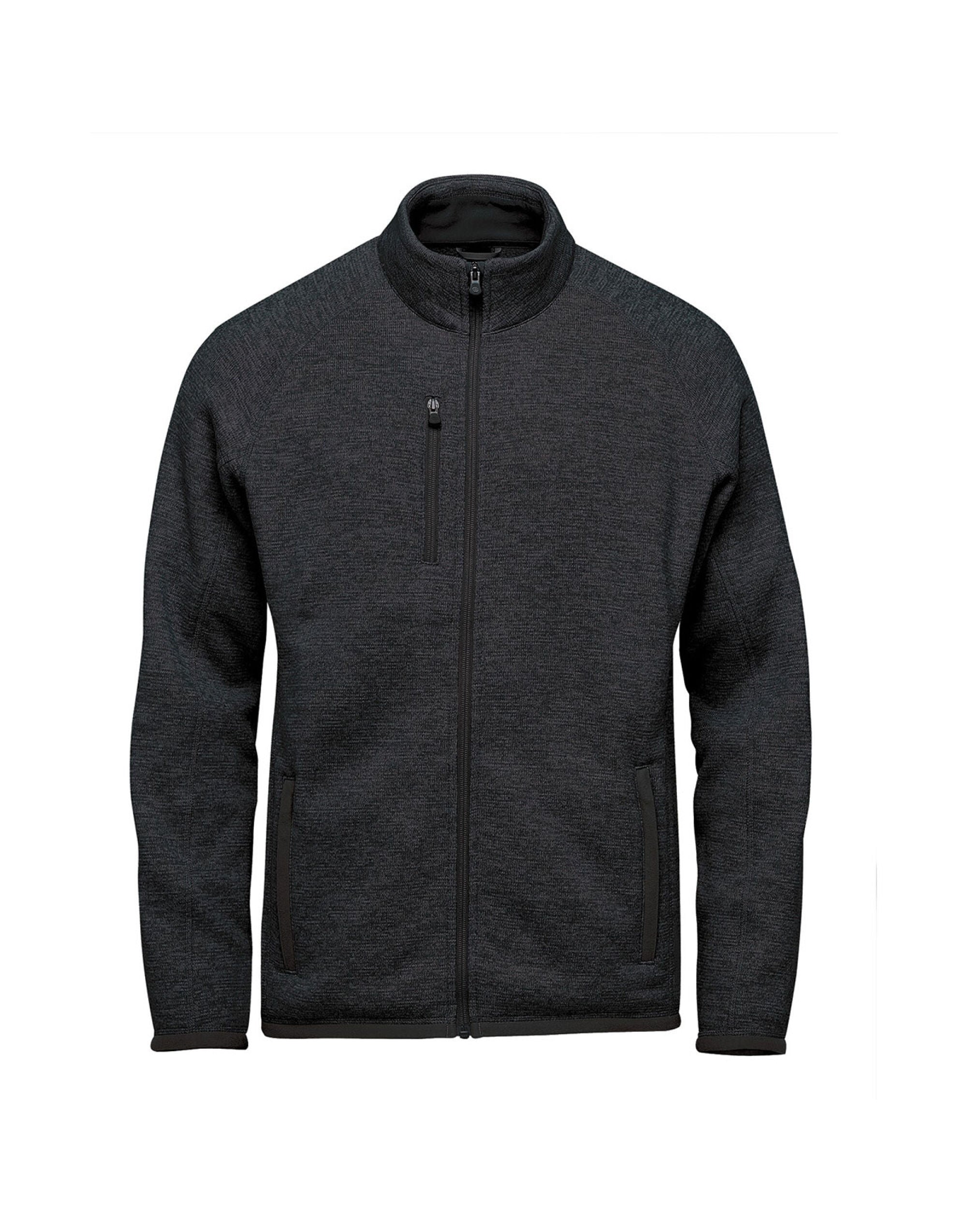 Stormtech Mens Avalanche FZ Fleece Jacket 1 - Black Heather - Customisable Outerwear